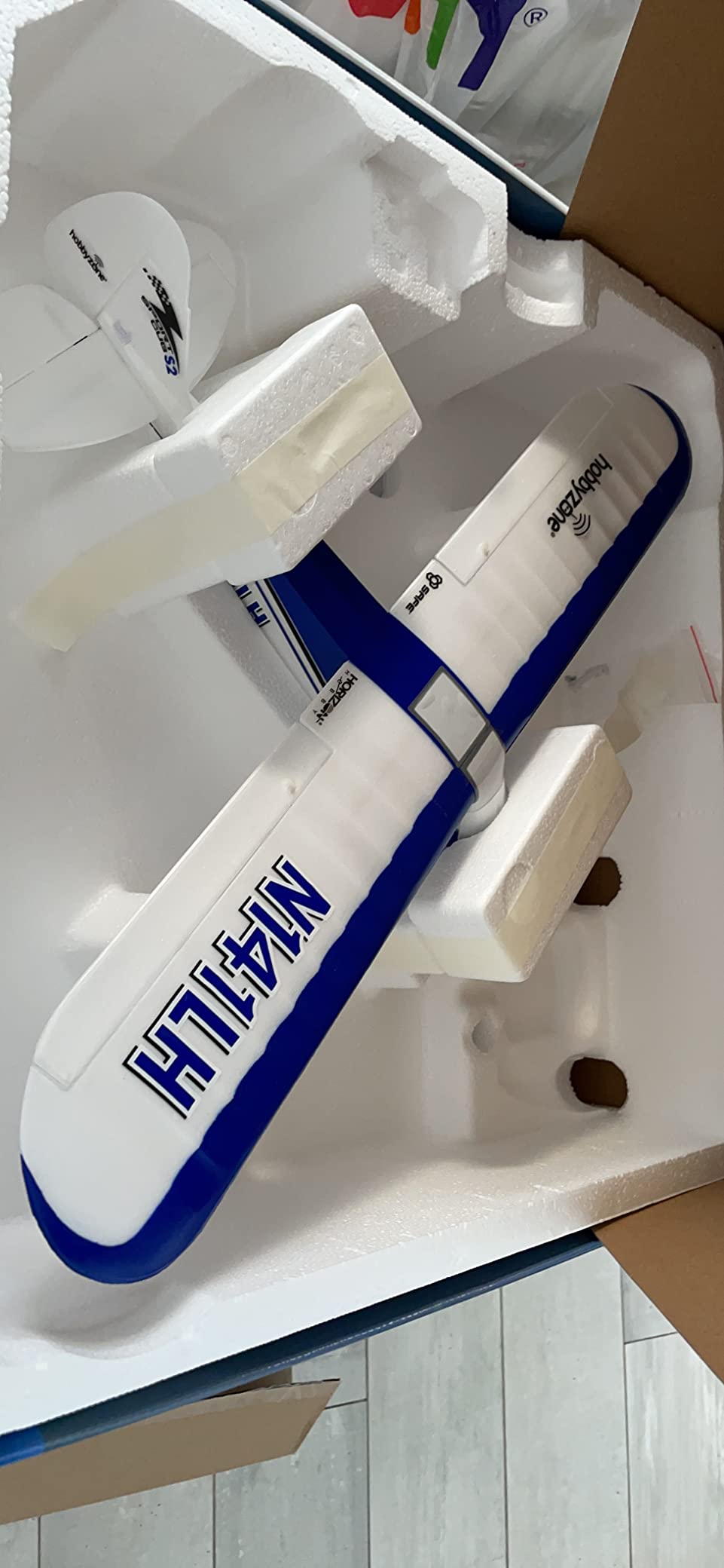 HobbyZone Sport Cub S 2 RC Airplane BNF Basic with Safe (Transmitter, Battery and Charger Not Included), HBZ44500, Blue & White customer photo 2
