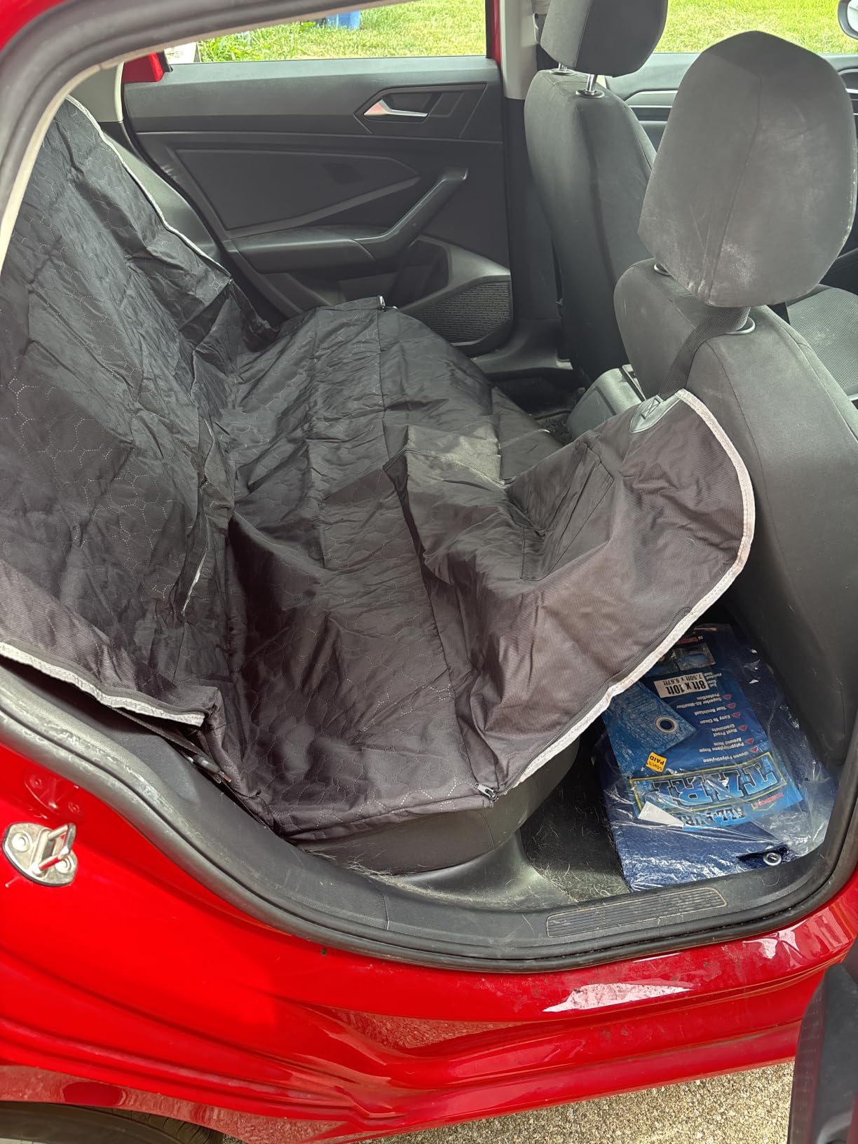 Mancro Dog Car Seat Cover for Back Seat, Waterproof Dog Hammock for Car customer photo 1