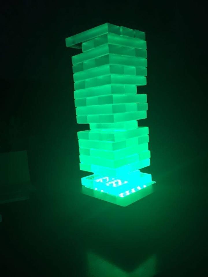 Glowsphere Glowblocks Light-Up Tumbling Tower Game, First Ever LED Building Blocks Stacking Game, Indoor Board Game for Kids and Adults for Family Game Night customer photo 1