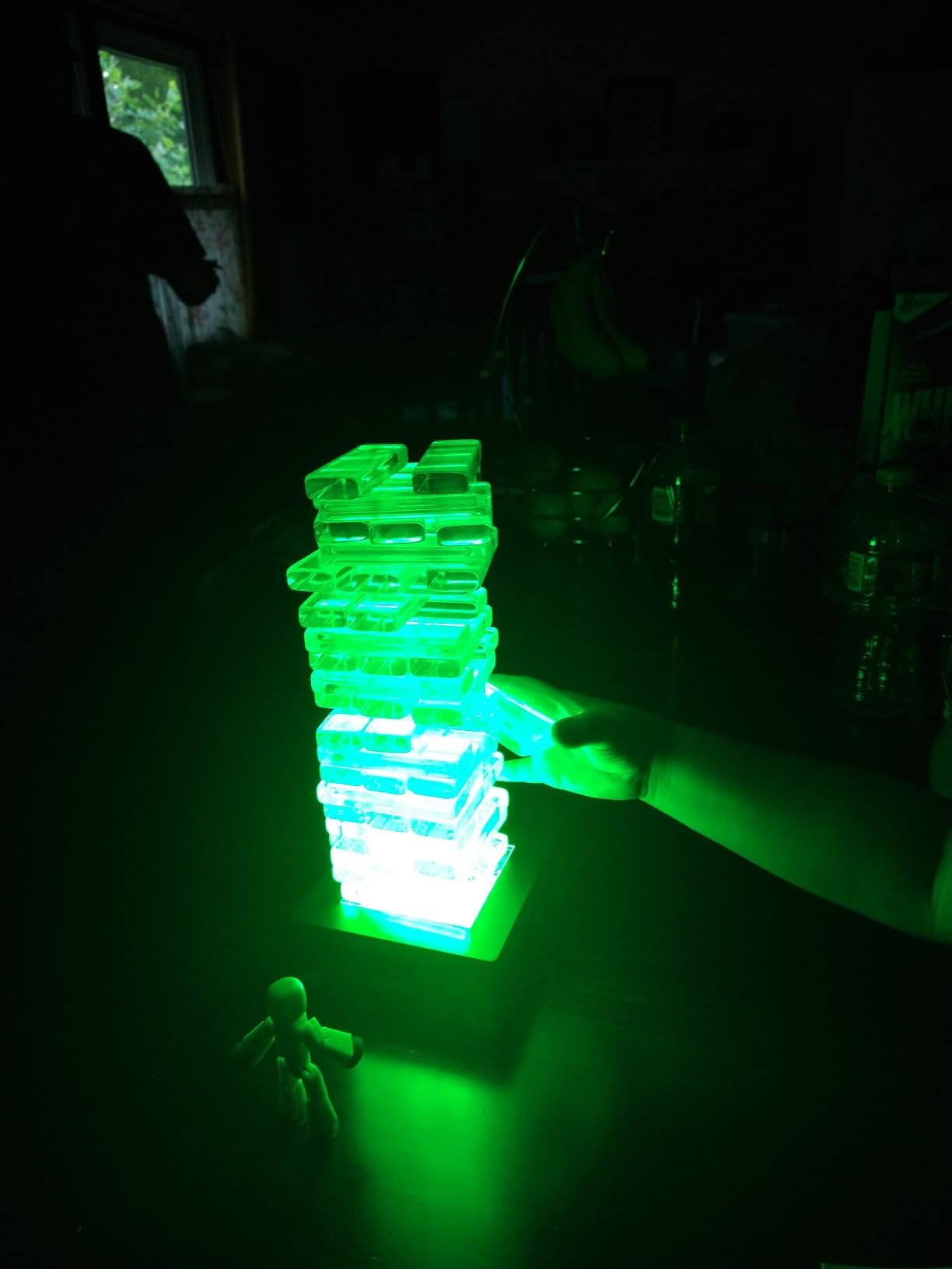 Glowsphere Glowblocks Light-Up Tumbling Tower Game, First Ever LED Building Blocks Stacking Game, Indoor Board Game for Kids and Adults for Family Game Night customer photo 2