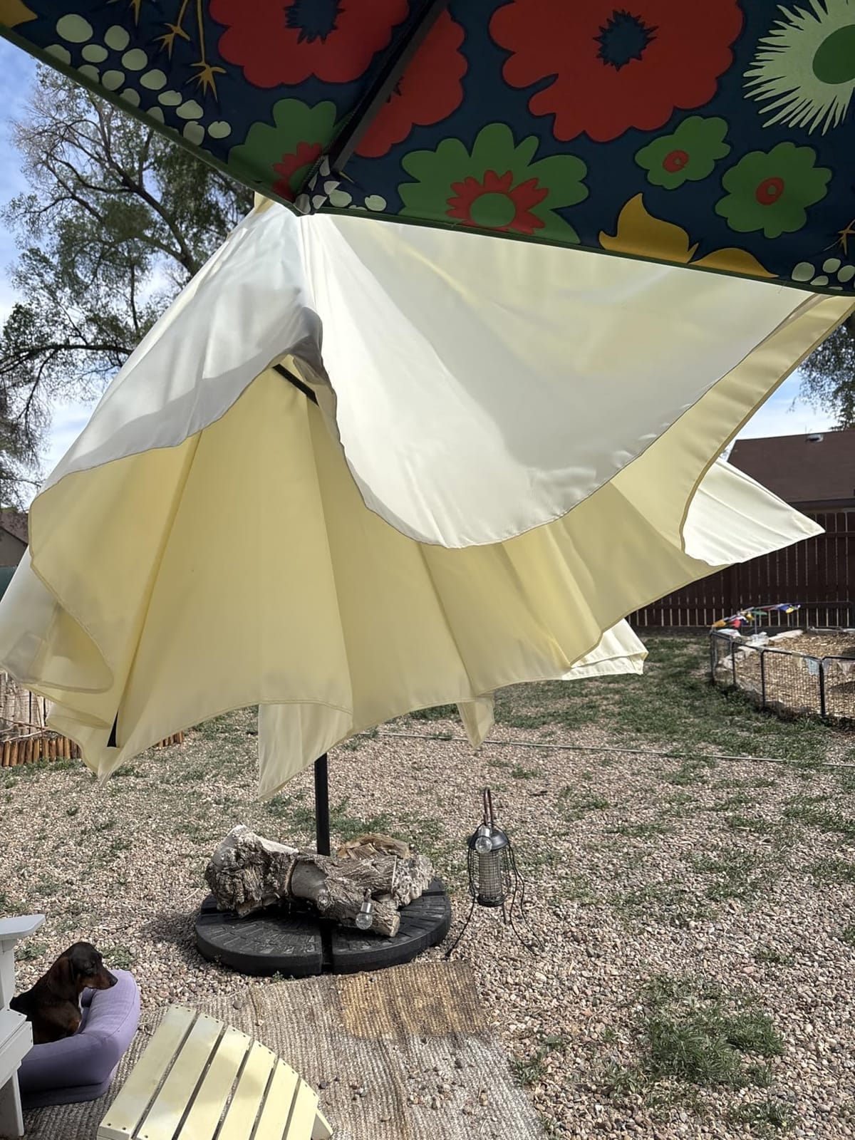 Best Choice Products 10ft Offset Cantilever Hanging Market Patio Umbrella, 8 Sturdy Ribs, Easy Adjustment - Navy Blue customer photo 2