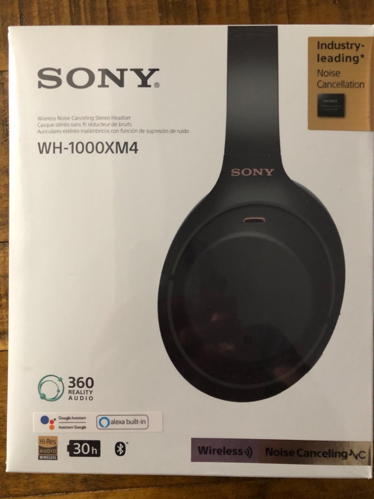 WH-1000XM4 Wireless Premium Noise Canceling Overhead Headphones with Mic for Phone-Call and Alexa Voice Control, Black WH1000XM4 customer photo 2