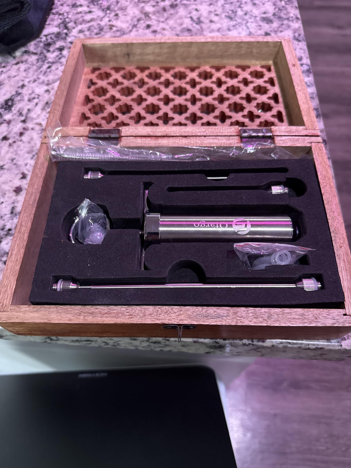 Ofargo Stainless Steel Meat Injector Syringe Kit with 4 Marinade Needles for BBQ Grill Smoker, Father Day Gifts for Dad Husband Men Him, 2-oz Large Capacity, Both Paper User Manual and E-Book Recipe customer photo 1