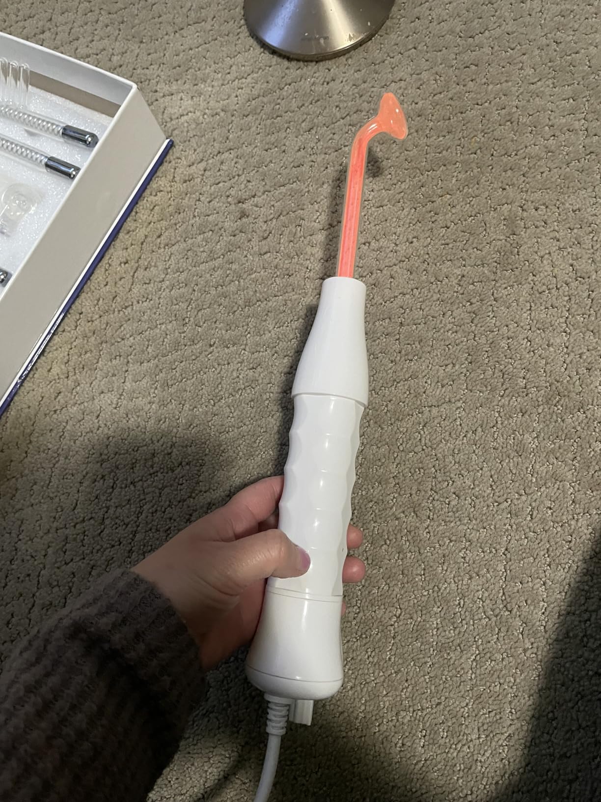 Meifuly High F Rrequency Wand Portable Machine, Portable Handheld High F requency Wand Machine with 7 Different Tubes (Multi-Colored) customer photo 2