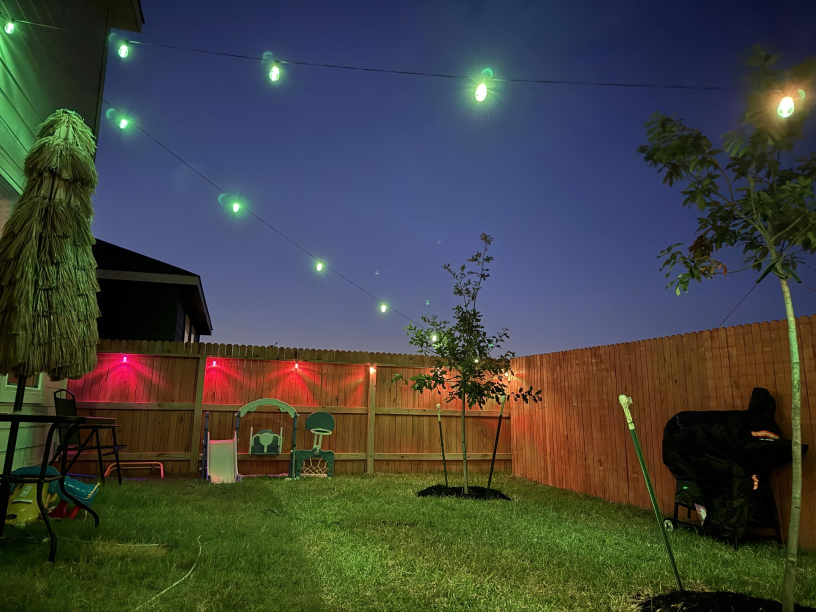 AILBTON Led Strip Lights,60ft Music Sync Color Changing, Built-in Mic,Bluetooth App Control LED Tape Lights with Remote,5050 RGB Rope Light Strips customer photo 2