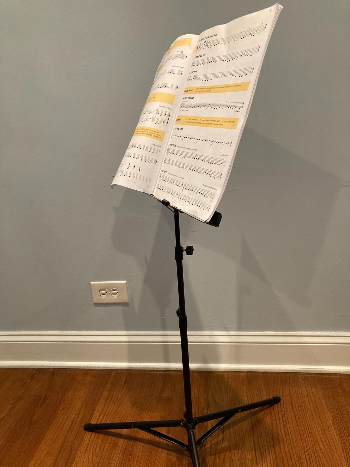 CAHAYA Sheet Music Stand Portable Folding Dual Use Desktop Book Holder customer photo 2