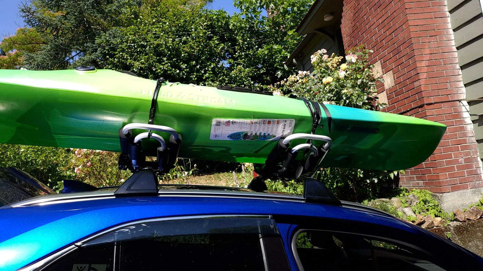 IKURAM R Aluminum Kayak Roof Rack Folding J-Style Universal 4-in-1 | For Canoe, SUP, Kayaks, Surfboard, Rooftop Mount, For SUV, Car and Truck Crossbars, Multifunction Carrier customer photo 2