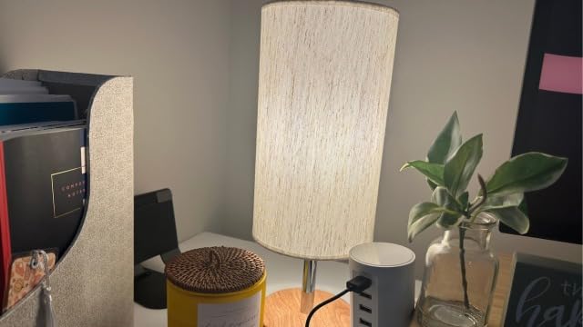 Yarra-Decor Bedside Table Lamp with USB Ports, Touch Dimmable Nightstand customer photo 2