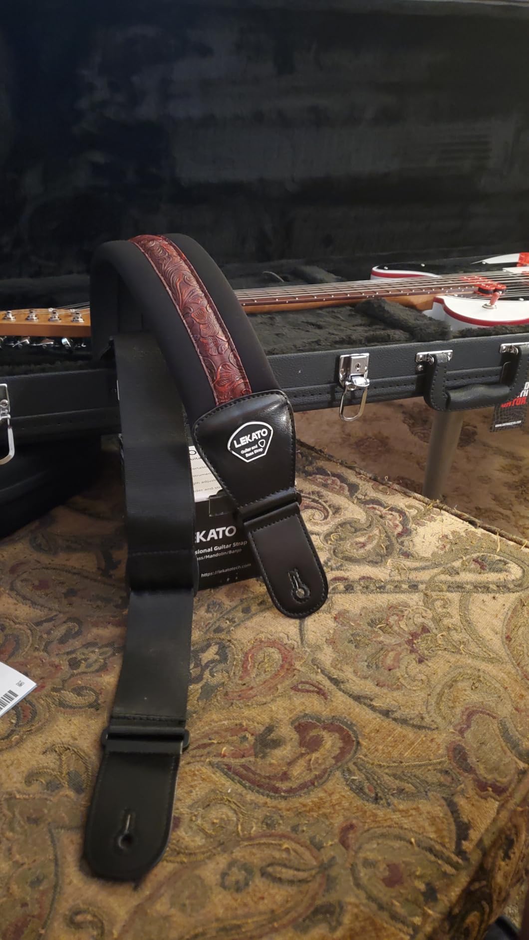 LEKATO Bass Guitar Straps for Electric Guitar & Bass 3