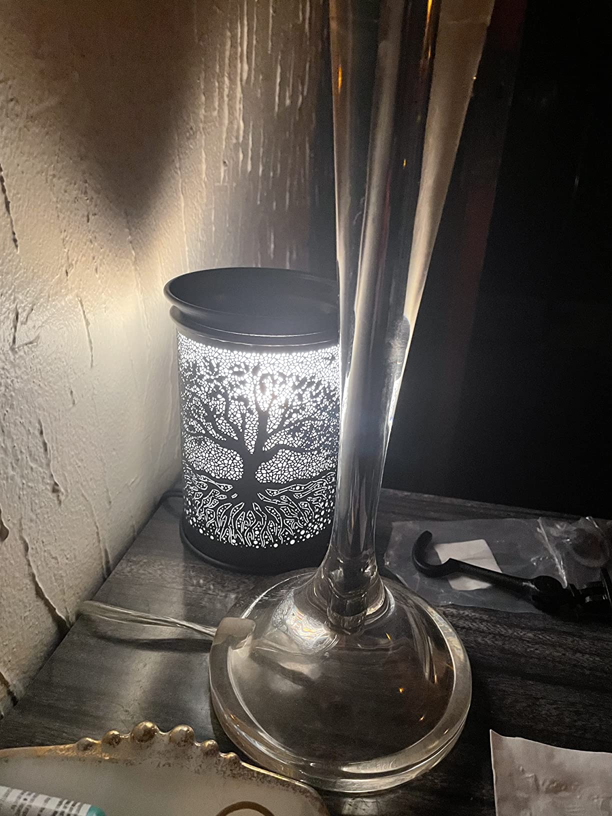 ASAWASA Metal Plug-in Wax Warmer with 1 pics Silicone Liner(Banyan) customer photo 2