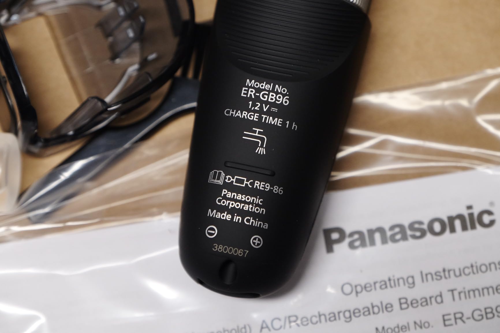 Panasonic Long Beard Trimmer for Men, 58 Length Settings and 4 Attachments to Cut and Detail, Corded or Cordless Beard Trimmer for Men – ER-GB96-K (Black) customer photo 2