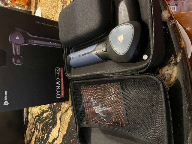 LifePro Dyna Mini Percussion Travel Massage Gun with 4 Speeds, USB-C & Case customer photo 1