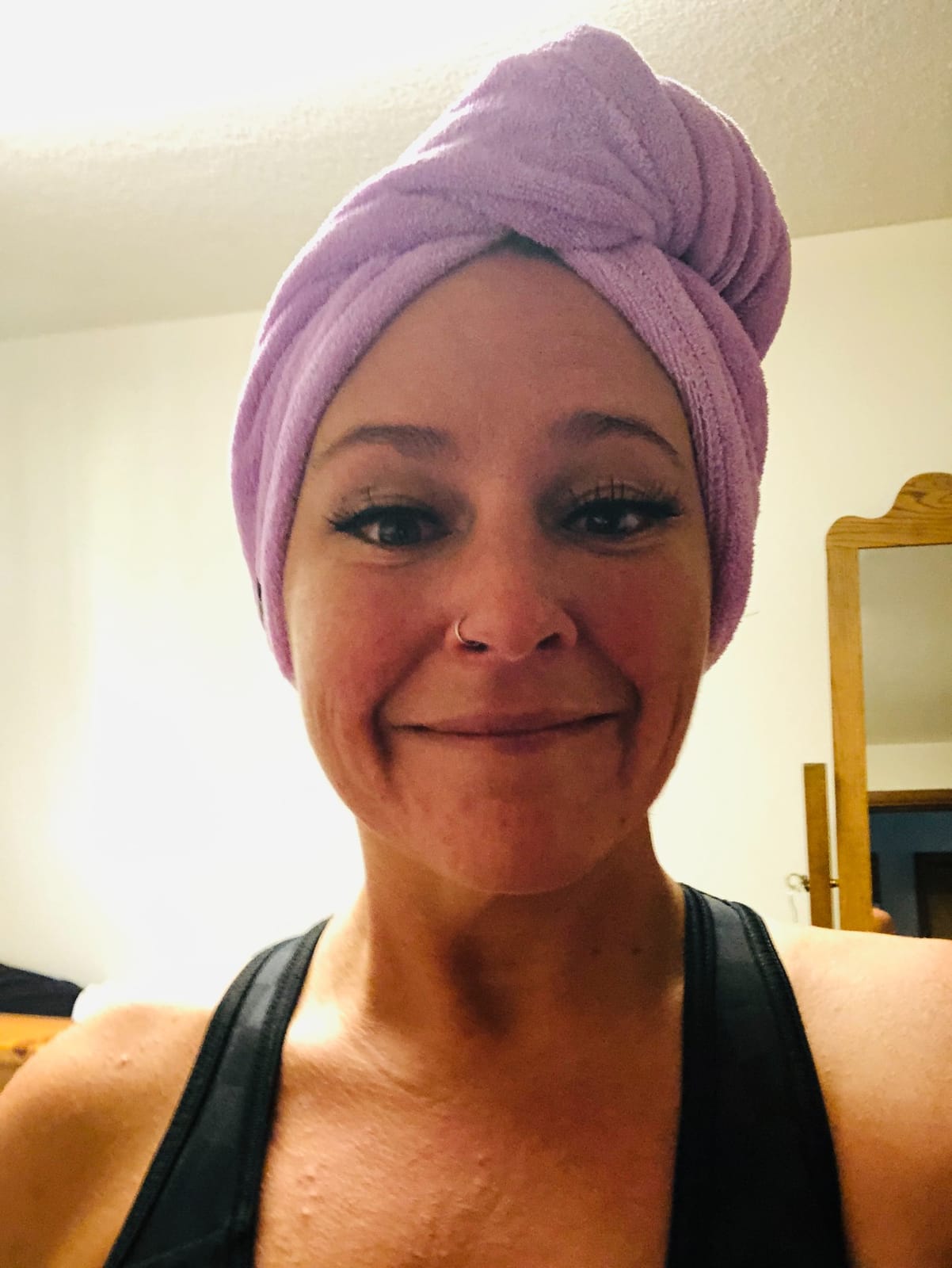 POPCHOSE Microfiber Hair Towel Wrap, 3 Pack Fast Drying Hair Turban customer photo 1