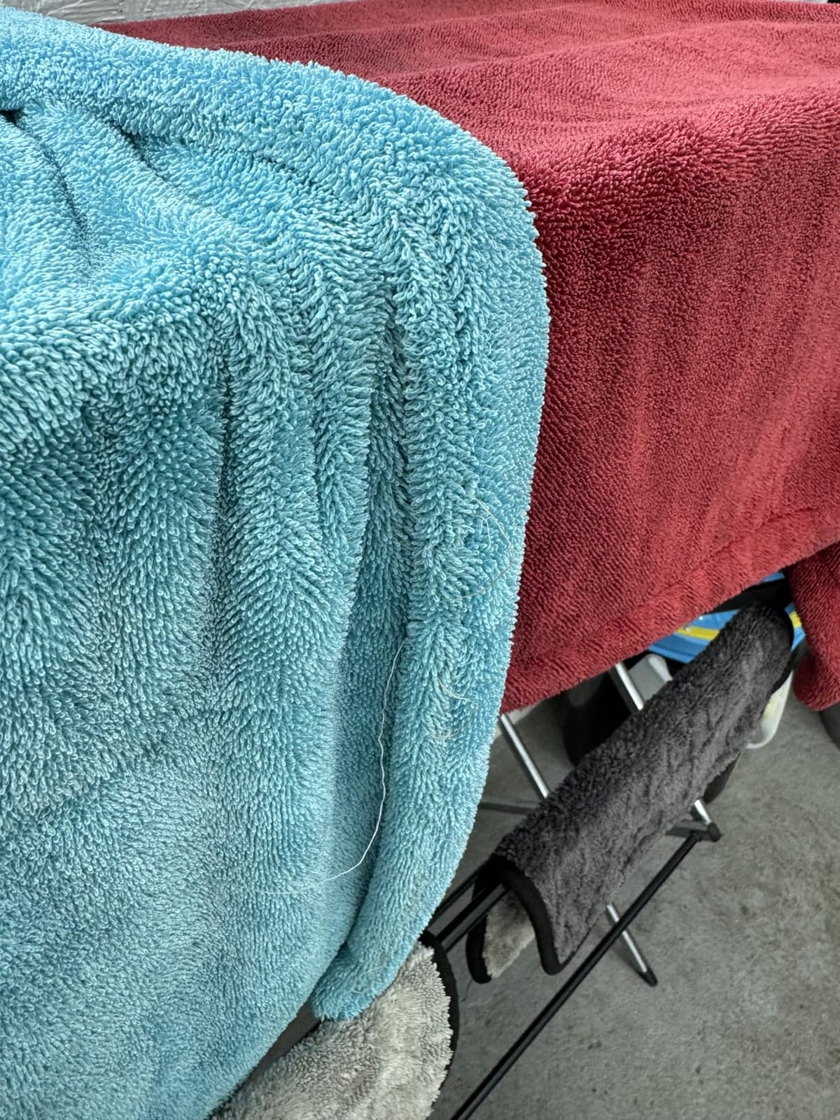 The Rag Company Liquid8r Car Drying Towel, Aqua Blue, 25x36 in, 1-Pack customer photo 2