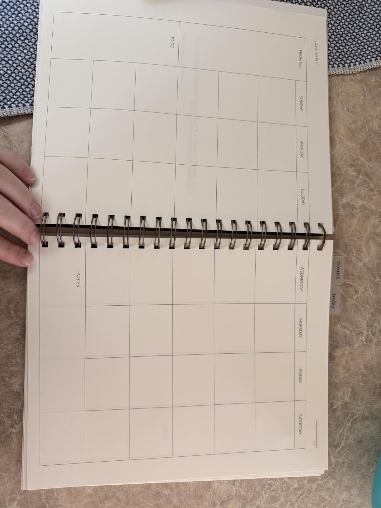 Anecdote Daily Planner w 2026-2027 Calendar, Start Anytime 26 Weeks Undated customer photo 1