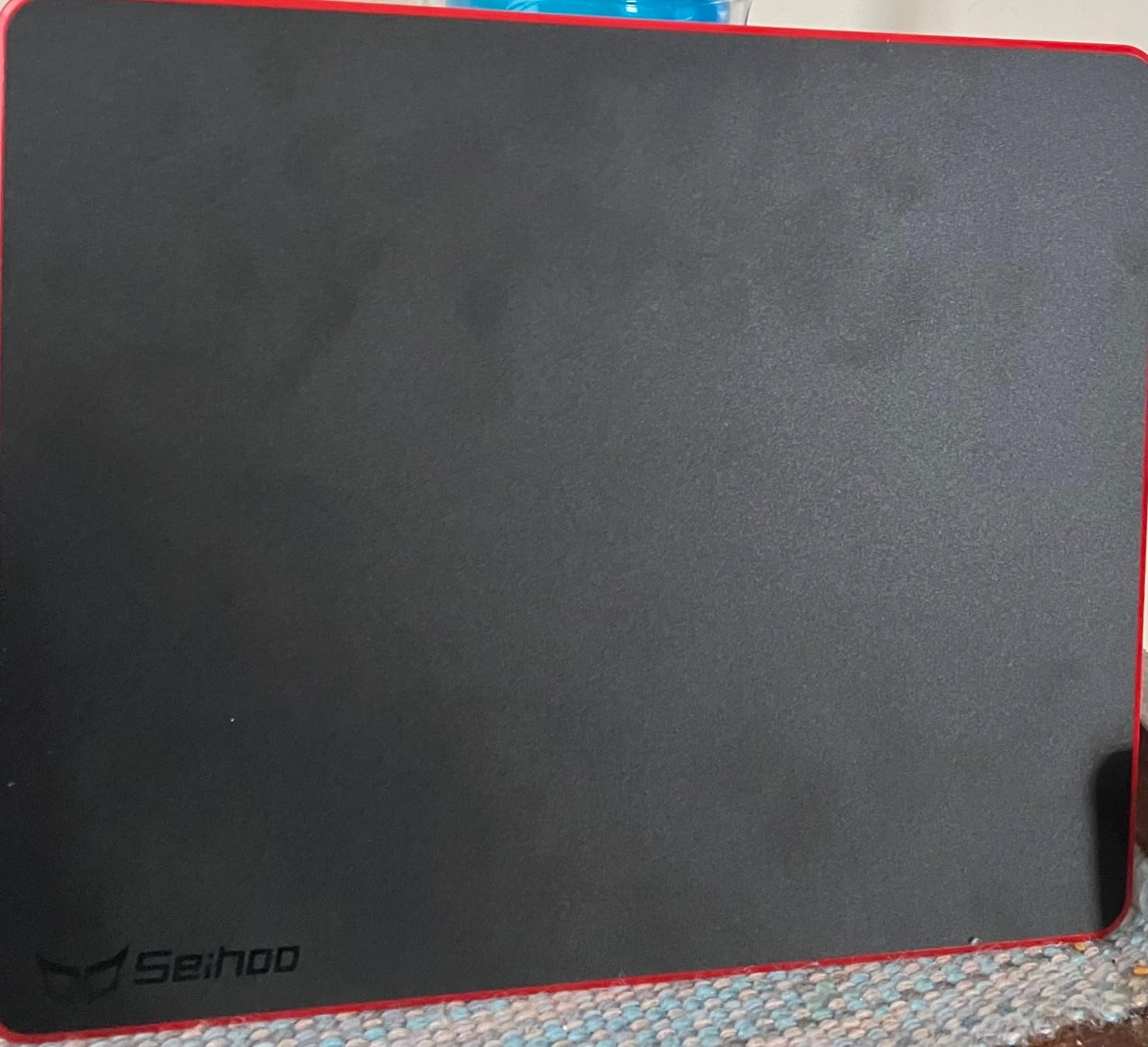 Mouse Pad, Resin Hard Surface Mouse Mat Polymer Silicone Bottom Gaming Mousepad No Smell Waterproof for Games, Office 24 x 20cm (9.5 x 7.8in) customer photo 2