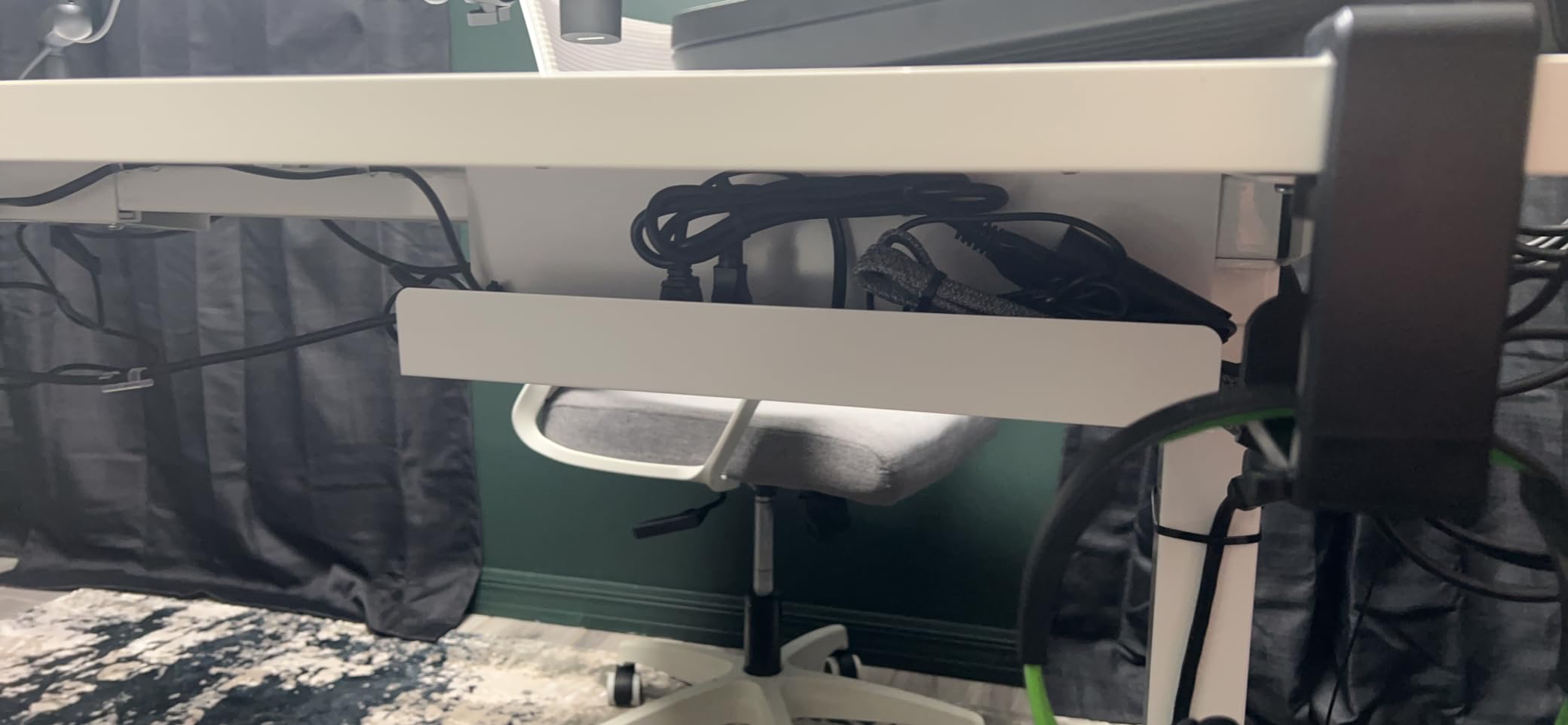 VIVO 2 Pack Black 17 in Under Desk Cable Management Tray, DESK-AC06-2C customer photo 1