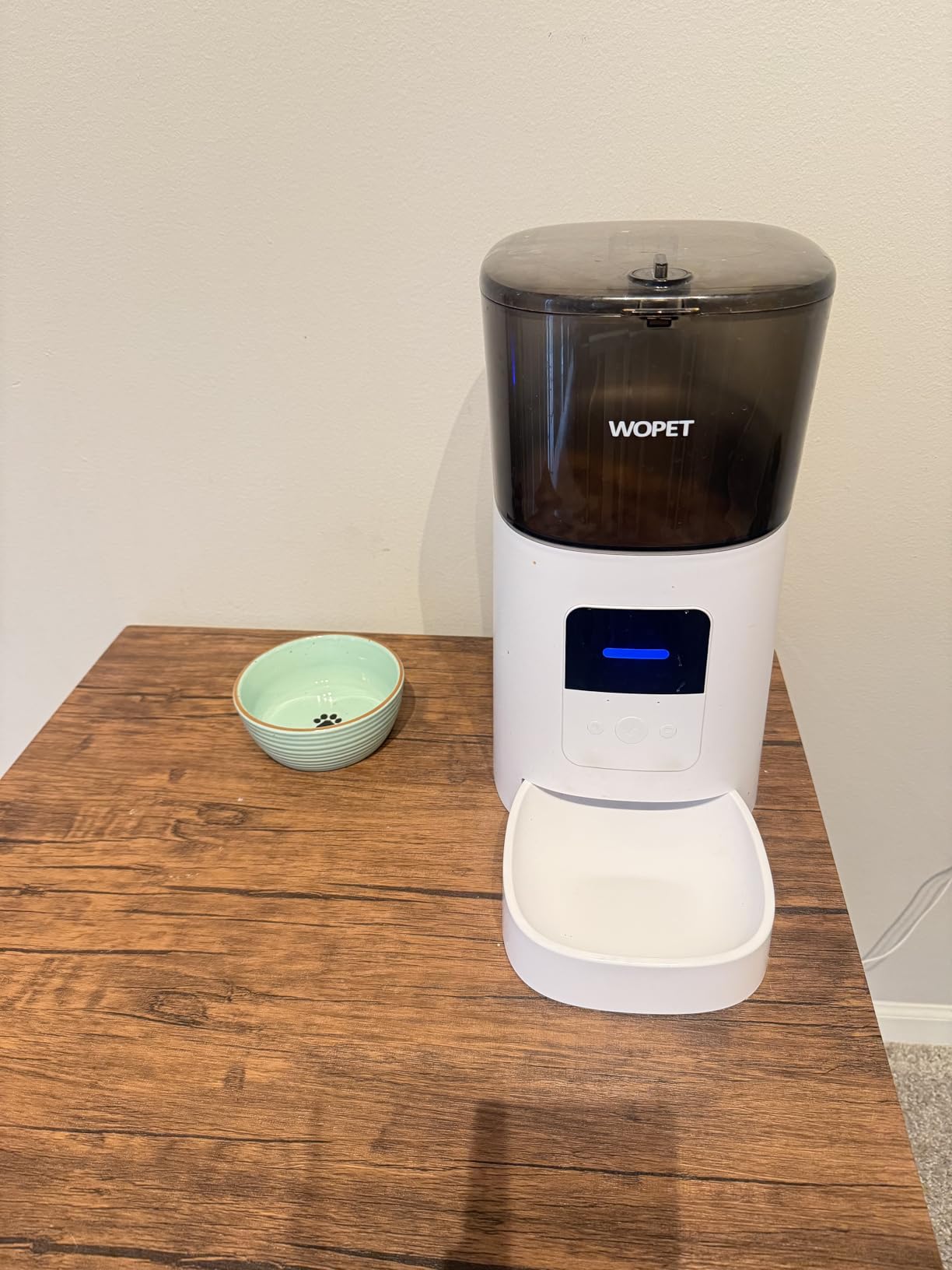 WOPET 6L Automatic Cat Feeder, WiFi Automatic Dog Feeder with APP Control for Remote Feeding, Cat Food Dispenser with Low Food Sensor and Voice Recorder, Up to 15 Meals Per Day customer photo 2