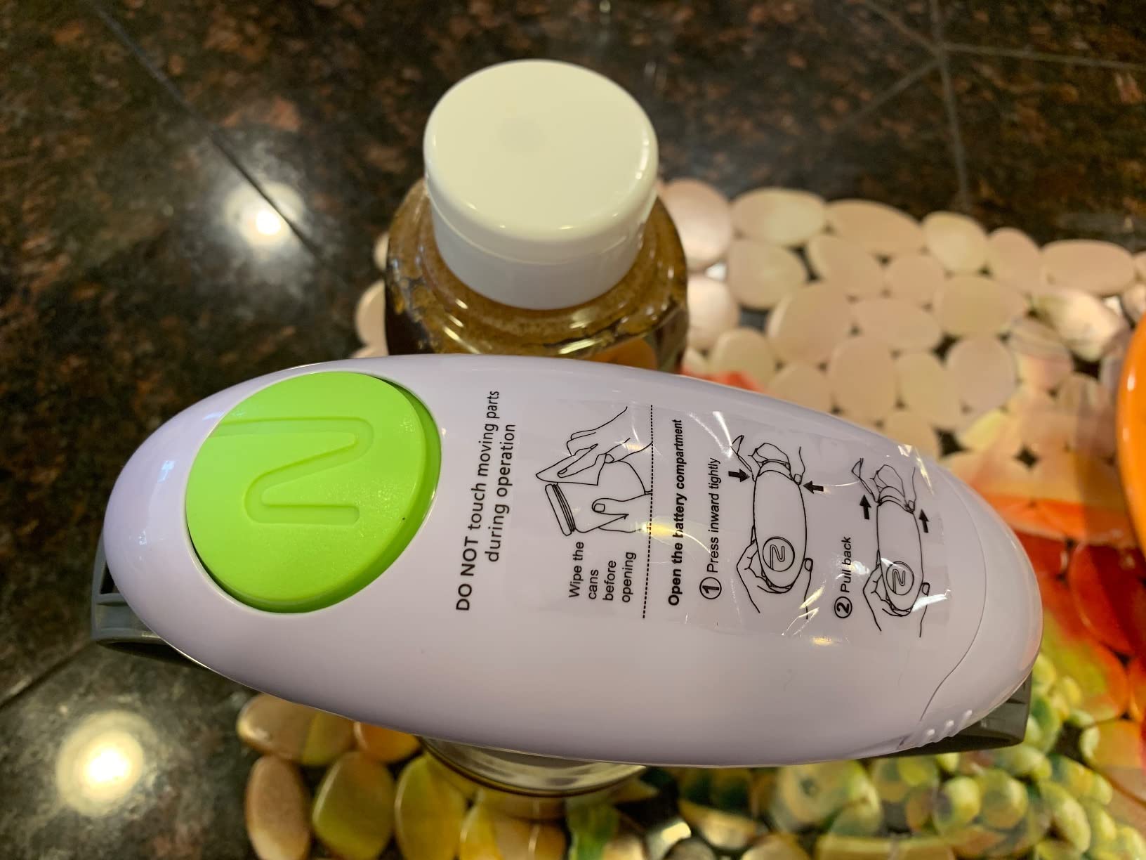 INSTACAN Higher Torque and One Touch Electric Jar Opener Easy Remove Almost Size Lid with Auto-Off, Powerful Bottle Opener for Arthritic Hands, Automatic Jar Opener for Weak Hands and Seniors (White) customer photo 1