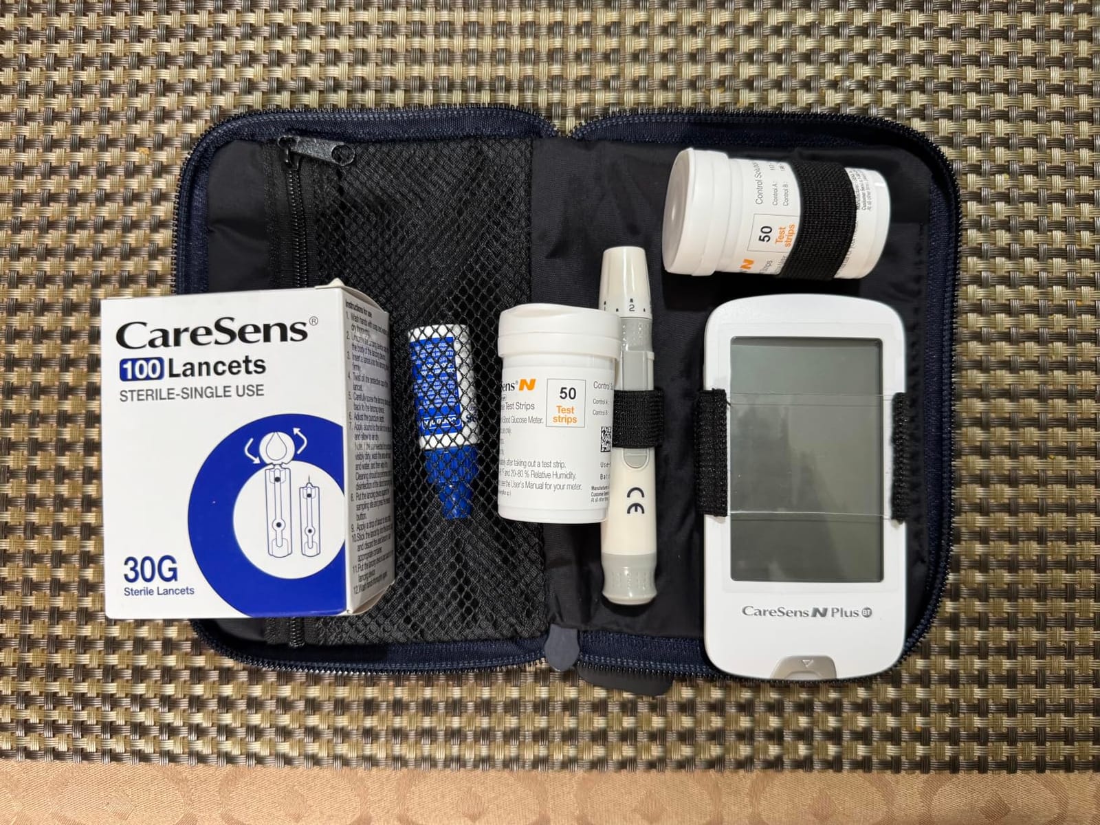 CareSens N Plus Bluetooth Blood Glucose Monitor Kit with 100 Blood Sugar Test Strips, 100 Lancets, Meter, Lancing Device, Auto-Coding Glucometer, Control Solution, Travel Case customer photo 2