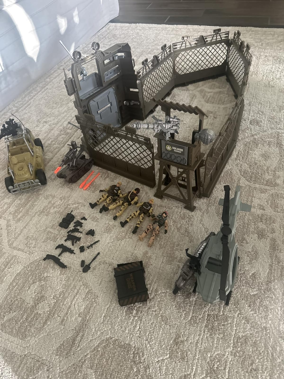 JOYIN Military Base Toys Set Including Army Vehicles, Army Men Action Figures and Weapon Gear Accessories Military Combat Toys customer photo 1