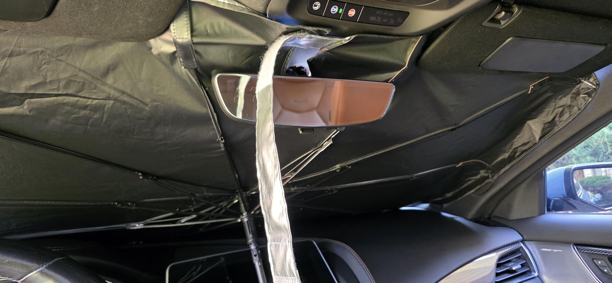 2026 Windshield Sun Shade Umbrella, Foldable Car Sunshade, 99% UV Block customer photo 2