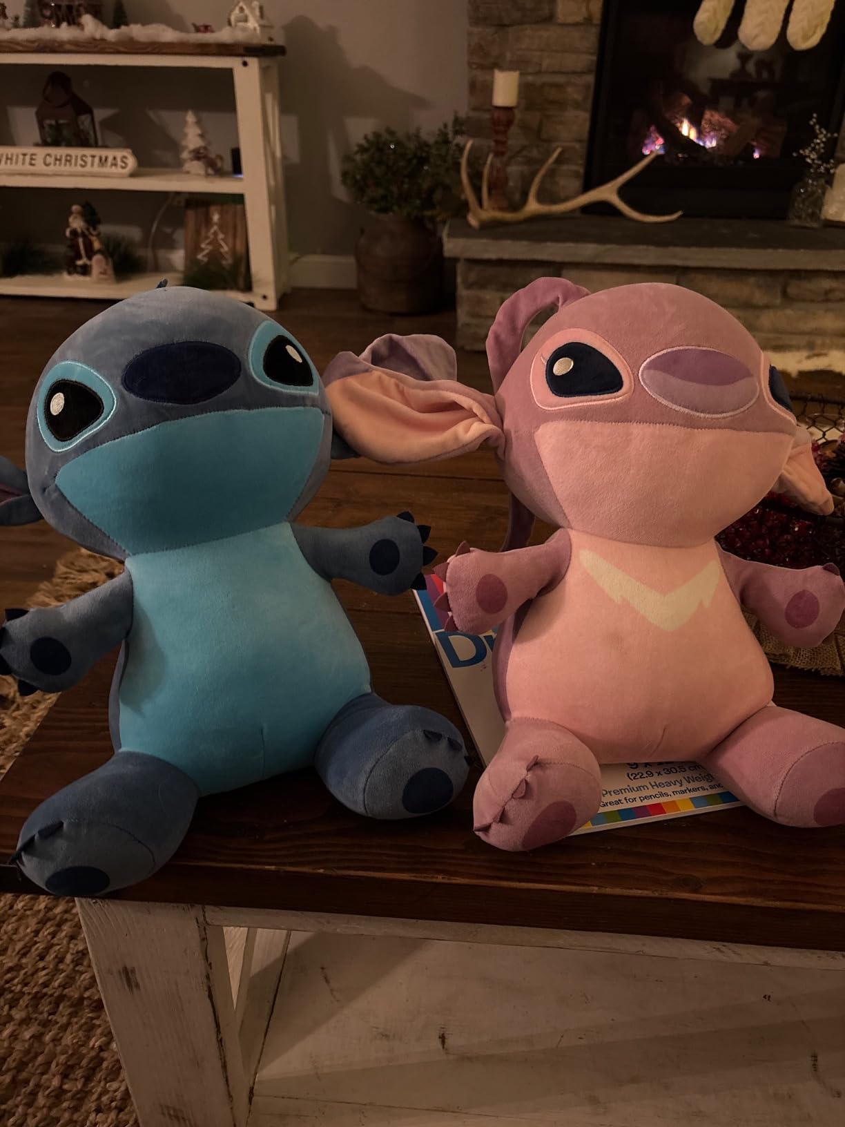 Disney Stitch Comfort Weighted Plush Stitch, 14-inch Stuffed Animal, Alien, Blue, Kids Toys for Ages 3 Up by Just Play customer photo 1