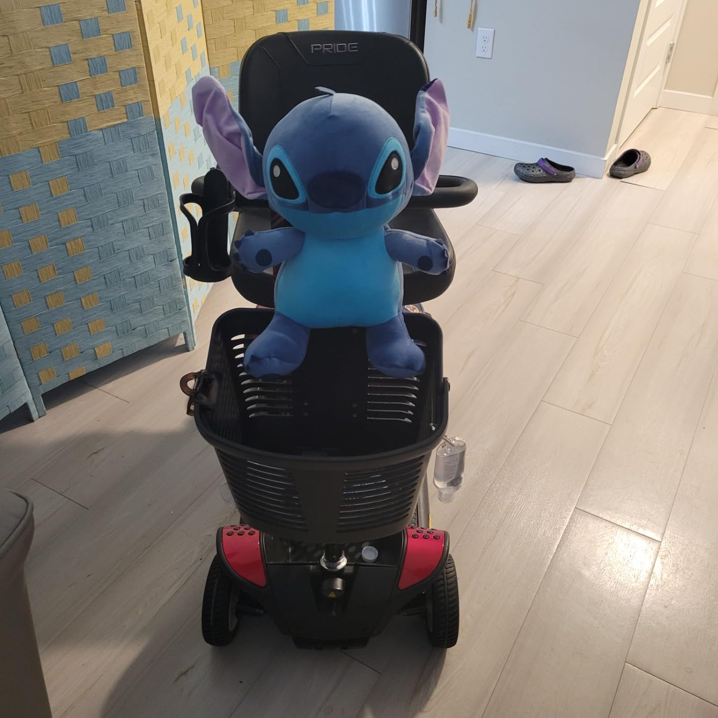 Disney Stitch Comfort Weighted Plush Stitch, 14-inch Stuffed Animal, Alien, Blue, Kids Toys for Ages 3 Up by Just Play customer photo 2