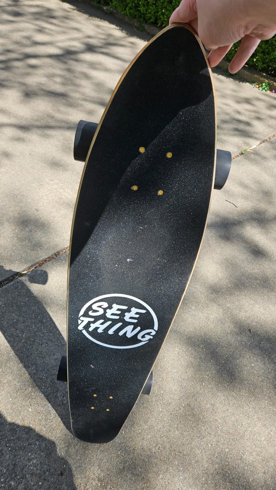 seething 42 Inch Longboard Skateboard Complete Cruiser Pintail,The Original Artisan Maple Skateboard Cruiser Pintail for Cruising, Carving, Free-Style and Downhill customer photo 1