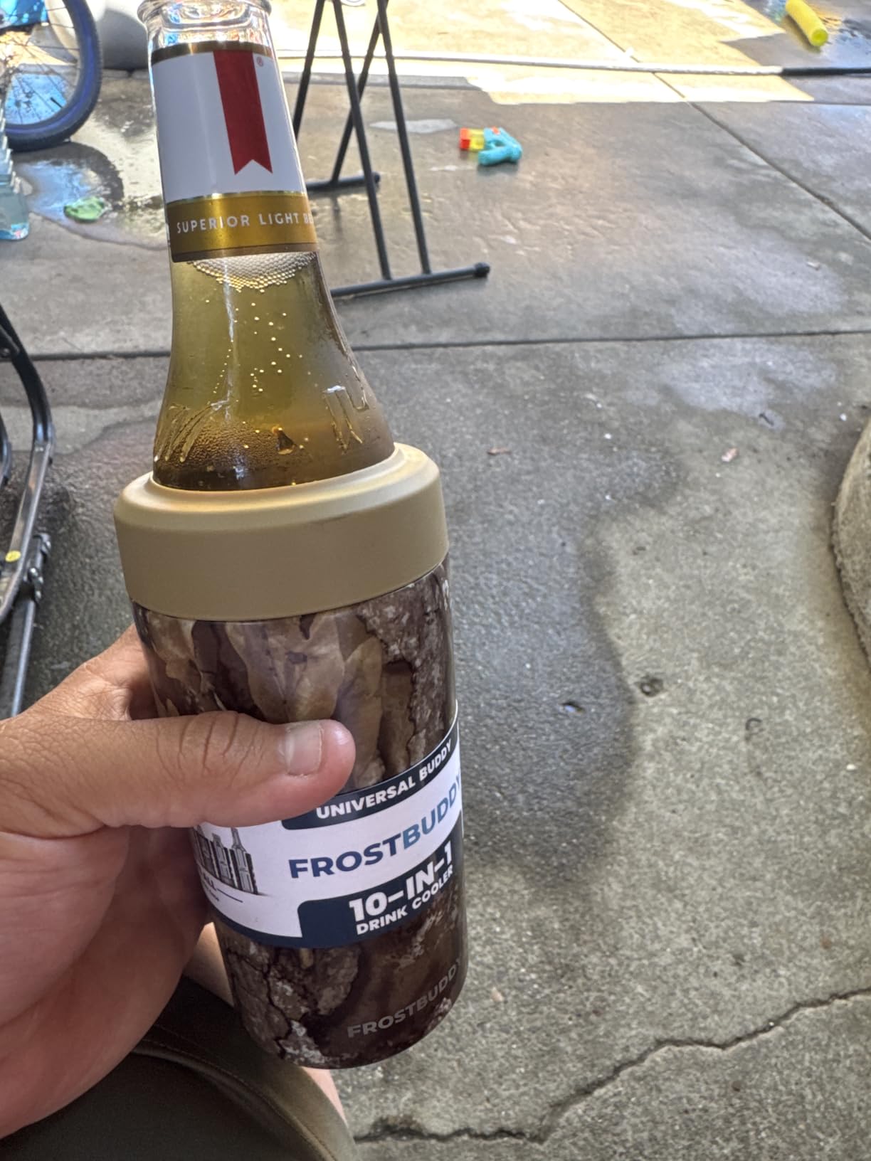 Frost Buddy Universal Can Cooler - Fits Slim Cans, 12 & 16oz (MatteBlack) customer photo 2