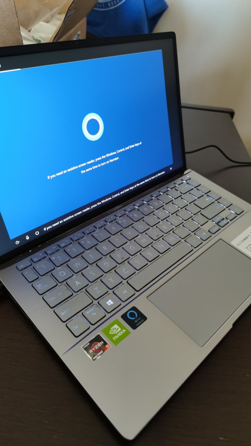 ASUS Zenbook 14 Laptop - AMD Ryzen 5 - 8GB RAM - GeForce MX350 - 256GB SSD - Win 10, Light Gray customer photo 2