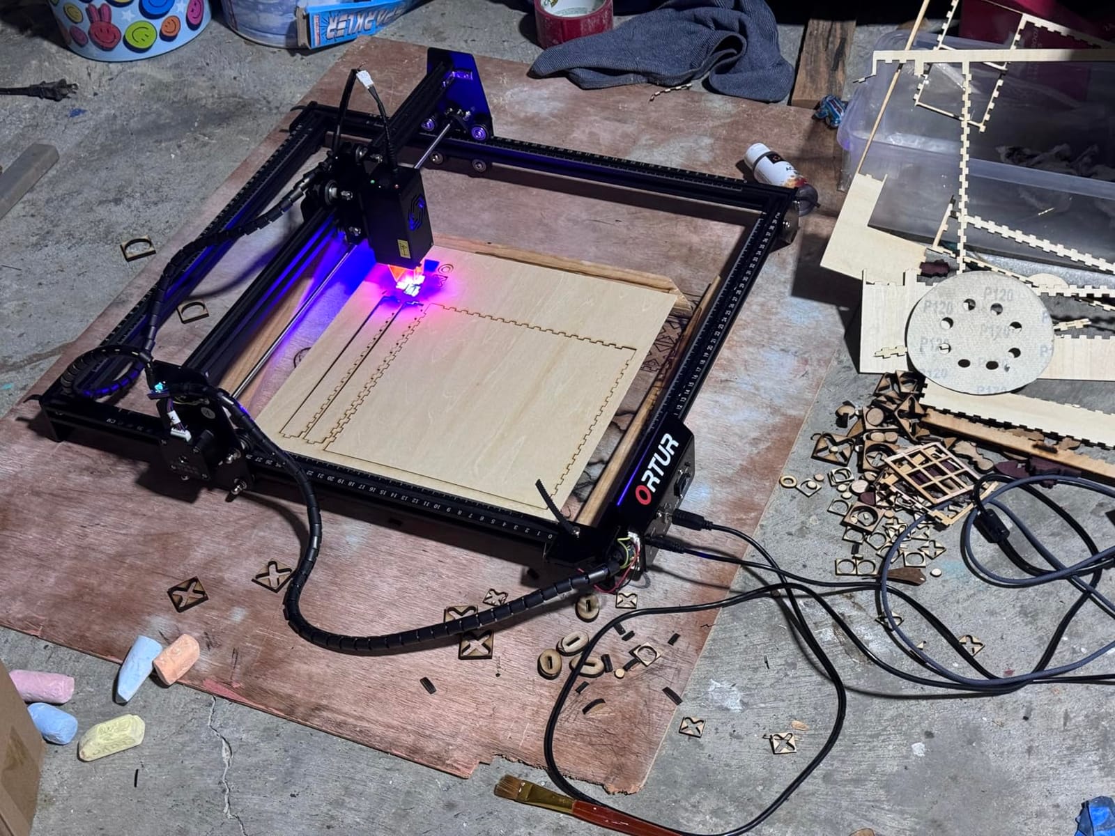 ORTUR Laser Master 2 S2 LU2-10A Laser Engraver Laser, 10000mW Engraving Cutting Machine, Class 4 High Accuracy Laser Cutter, DIY Laser Marking for Metal customer photo 1
