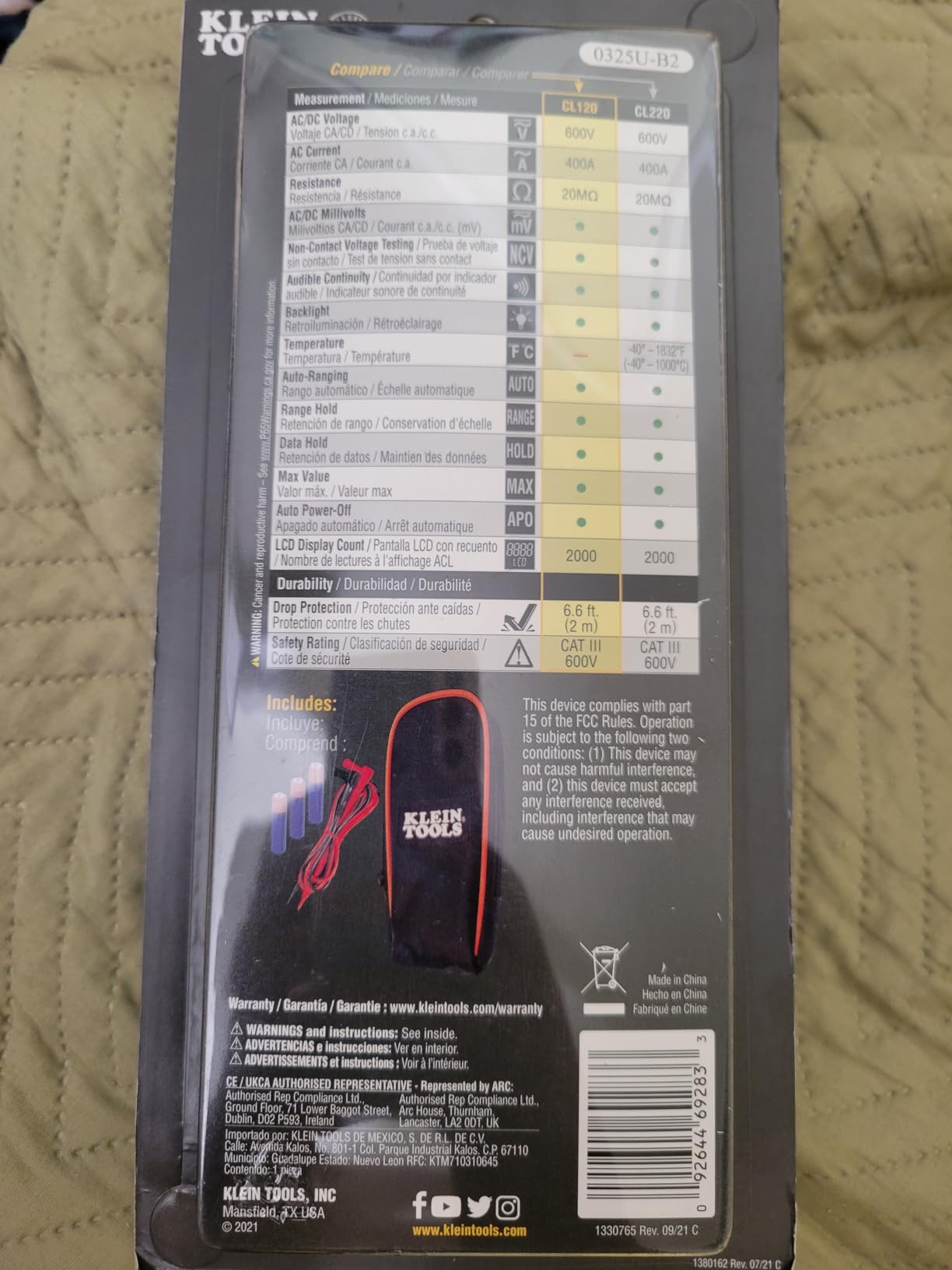 Klein Tools CL120 Digital Clamp Meter, Auto-Ranging 400 Amp AC, AC/DC Voltage, Resistance, Continuity, Non-Contact Voltage Tester Detection customer photo 2