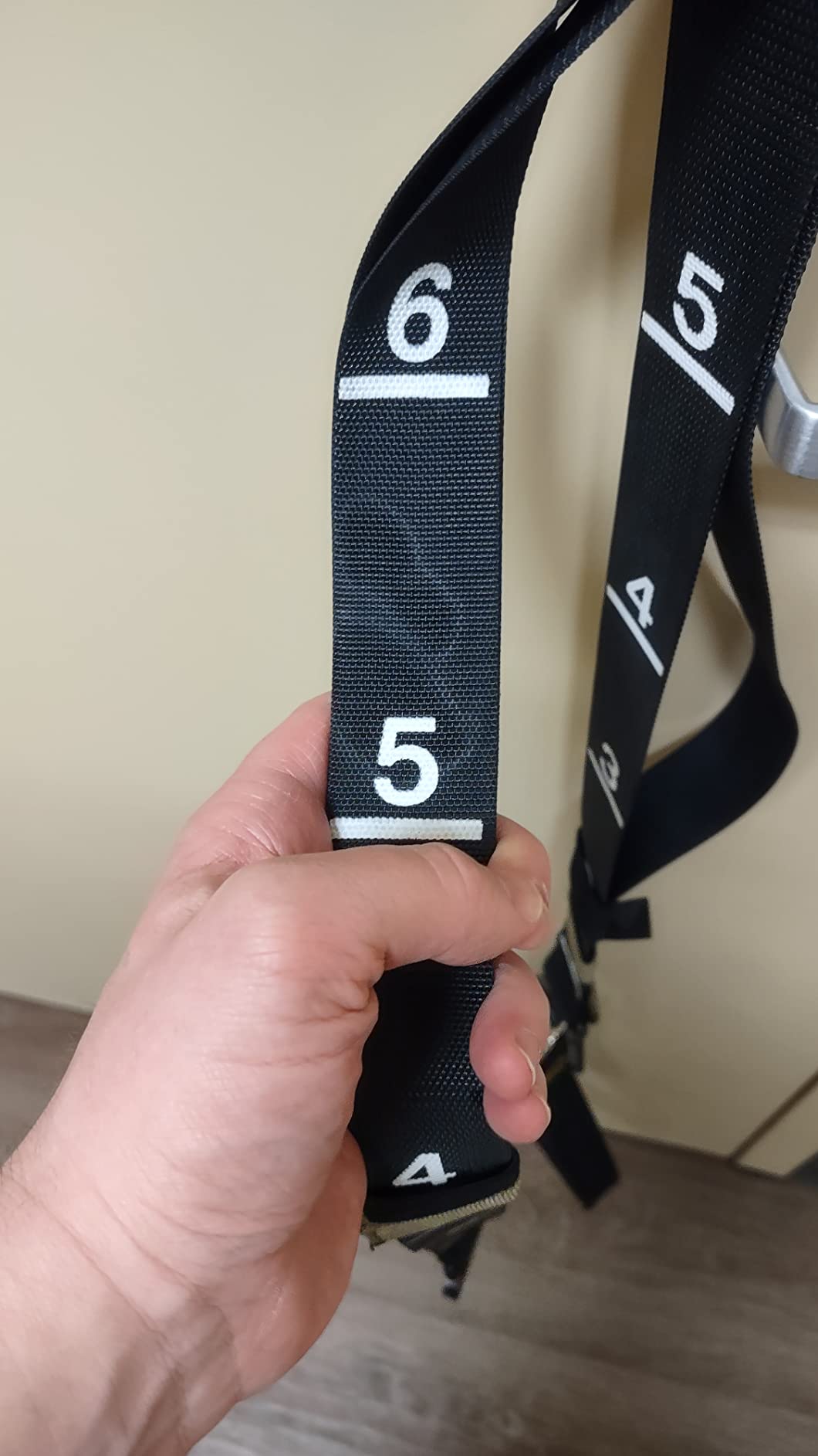 Suspension Trainer, Bodyweight Training Straps for Full Body Workouts at Home, Includes Door Anchor, Extension Arms and Advanced Foot Straps. Green customer photo 2