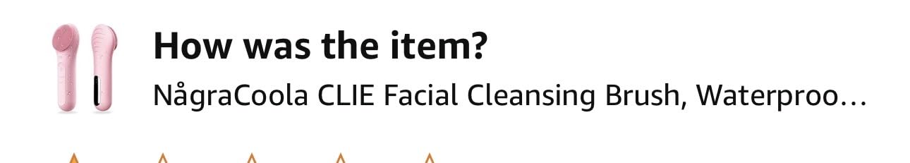 NågraCoola CLIE Facial Cleansing Brush, Waterproof and Rechargeable Electric Face Scrubber for Men & Women, Exfoliating, Massaging, and Cleansing - Pink customer photo 2