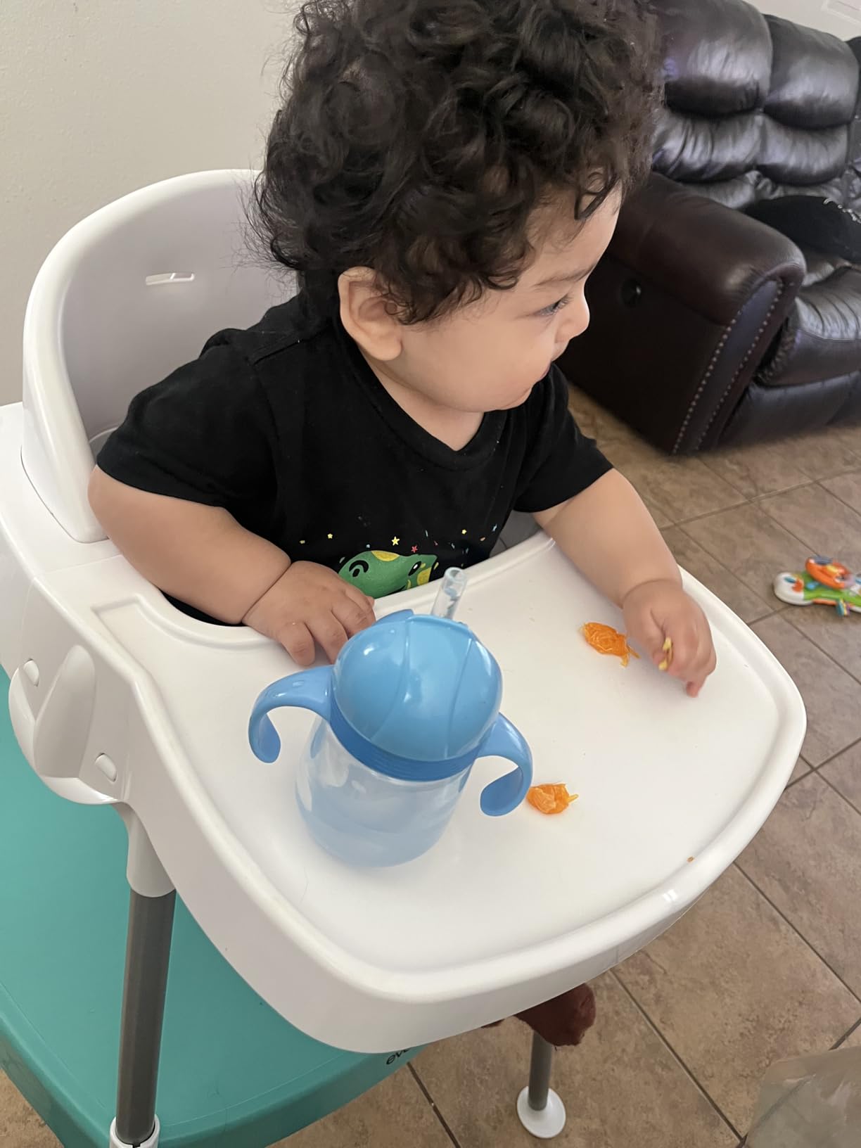 Evenflo Eat and Grow 4-in-1 Convertible High Chair (Pop Star White) customer photo 2