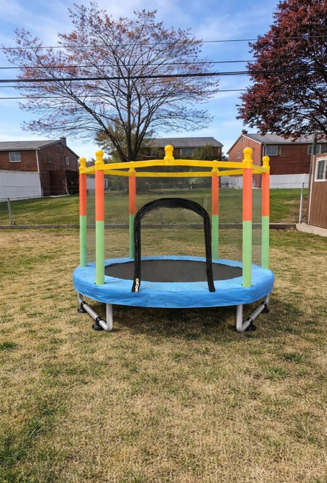 Toddler Trampoline for Kids Ages 1-8, 55'' Small Trampoline Indoor Outdoor customer photo 2