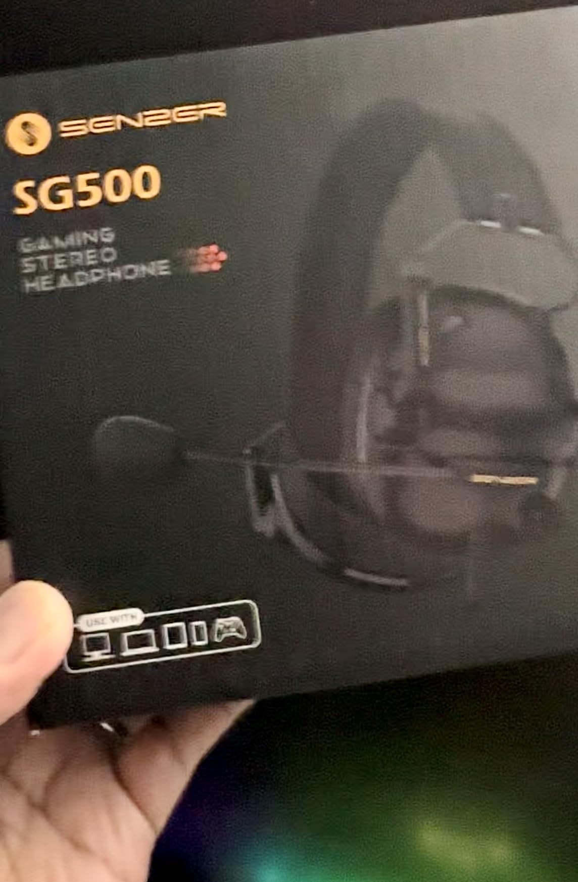 SENZER SG500 Gaming Headset with Noise Cancelling Microphone Black customer photo 2