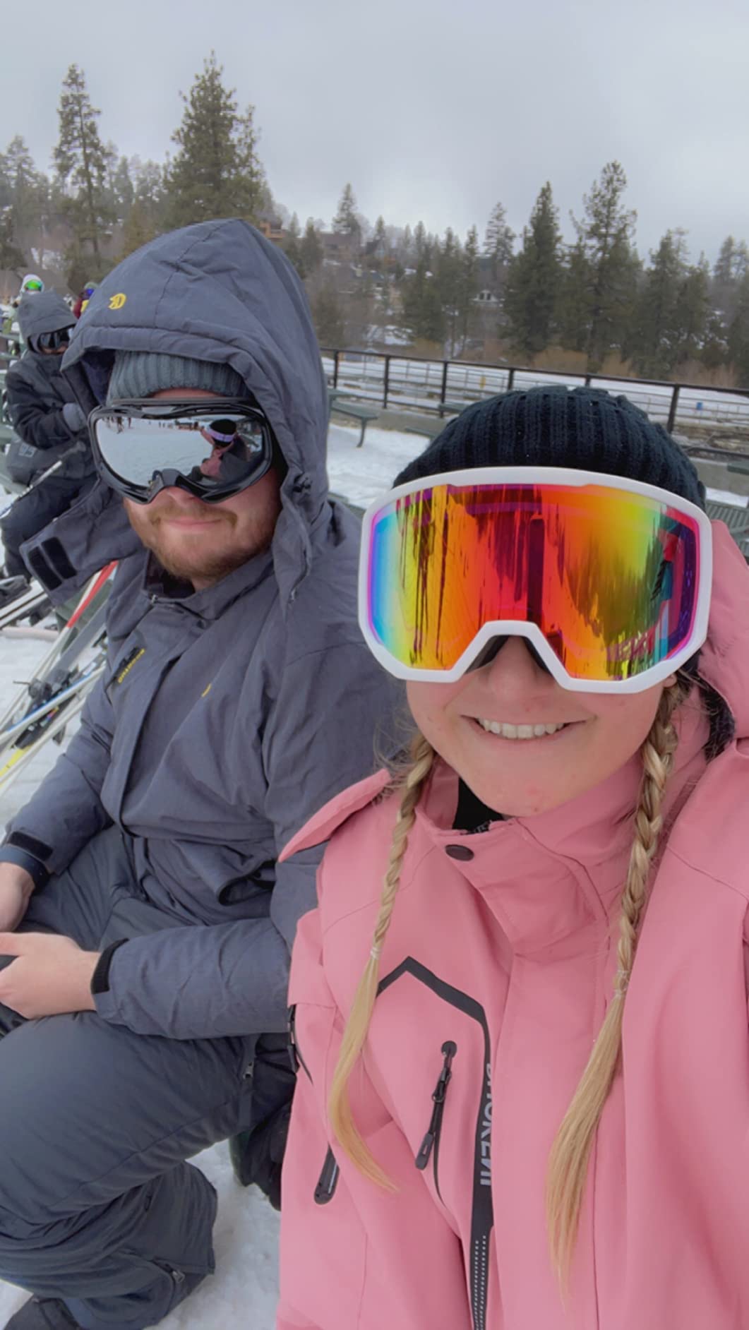 Over-Glasses Ski/Snowboard Goggles for Men Women, Interchangeable Foam customer photo 2