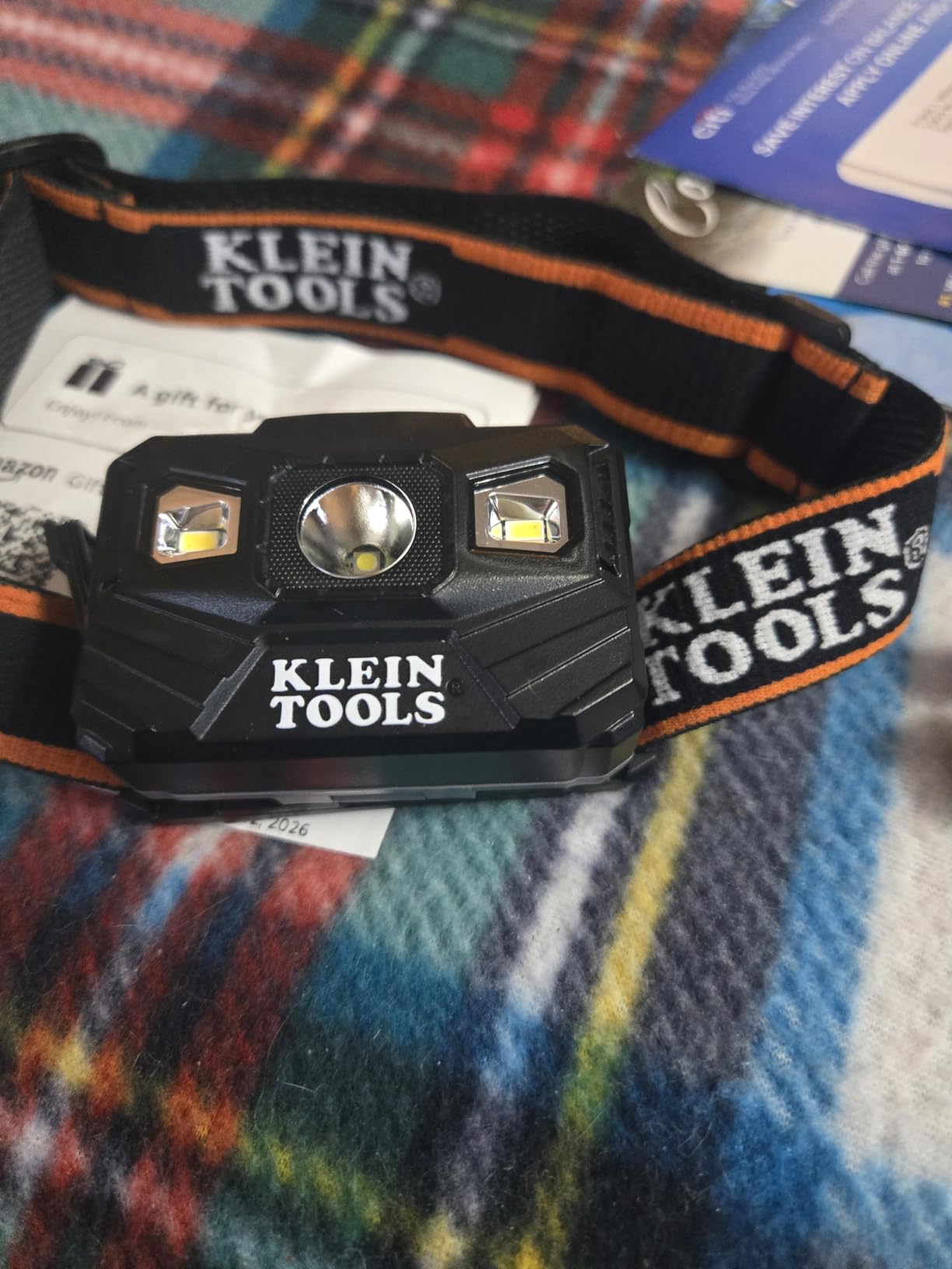 Klein Tools 56048 Rechargeable LED Headlamp, Adjustable Fabric Strap, 400 lms, All-Day Runtime, for Work, Running, Outdoor Hiking customer photo 2