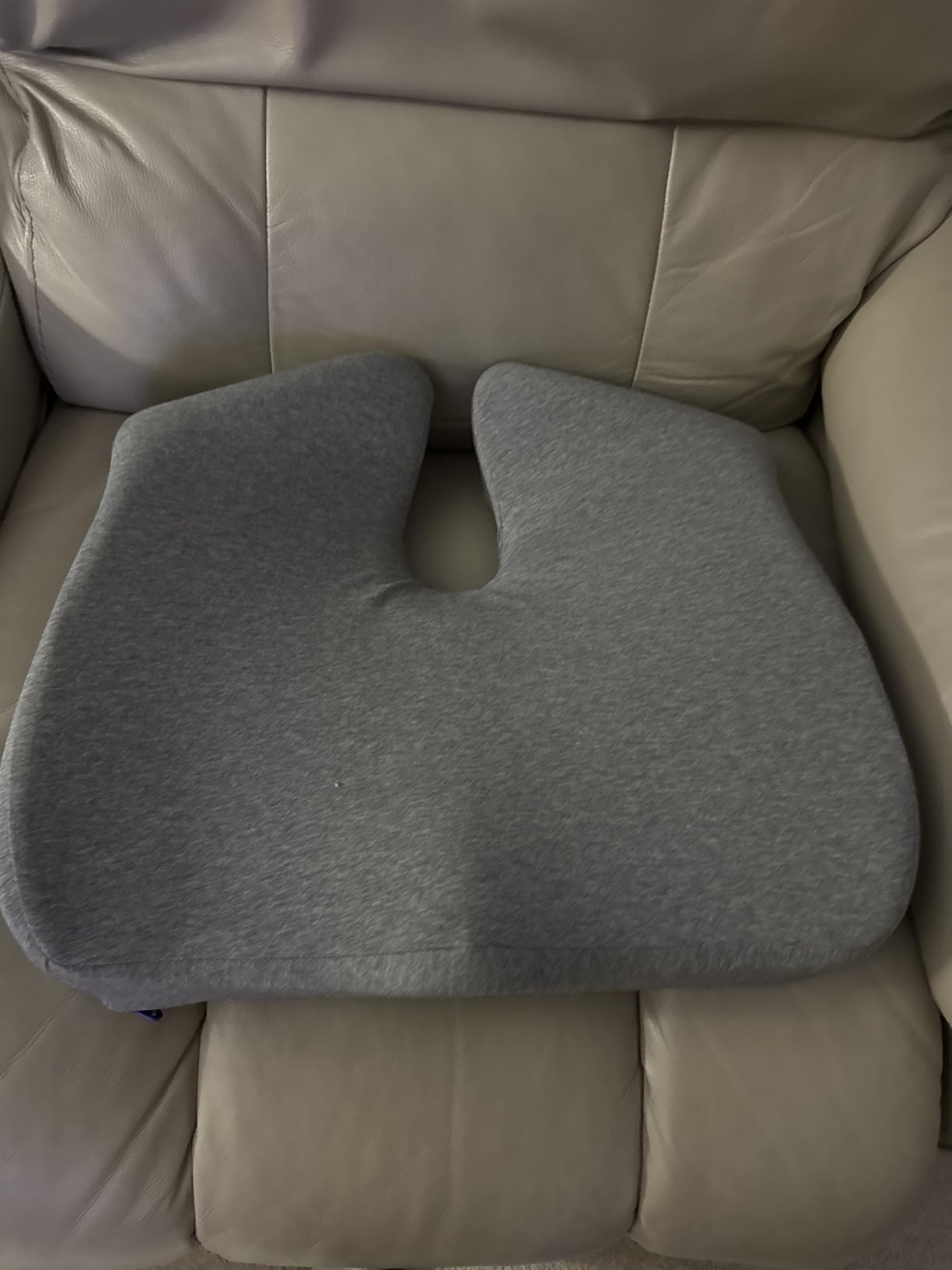 Cushion Lab Patented Pressure Relief Seat Cushion for Long Sitting Hours on Office & Home Chair - Extra-Dense Memory Foam for Soft Support. Car Pad for Hip, Tailbone, Coccyx, Sciatica - Black customer photo 2