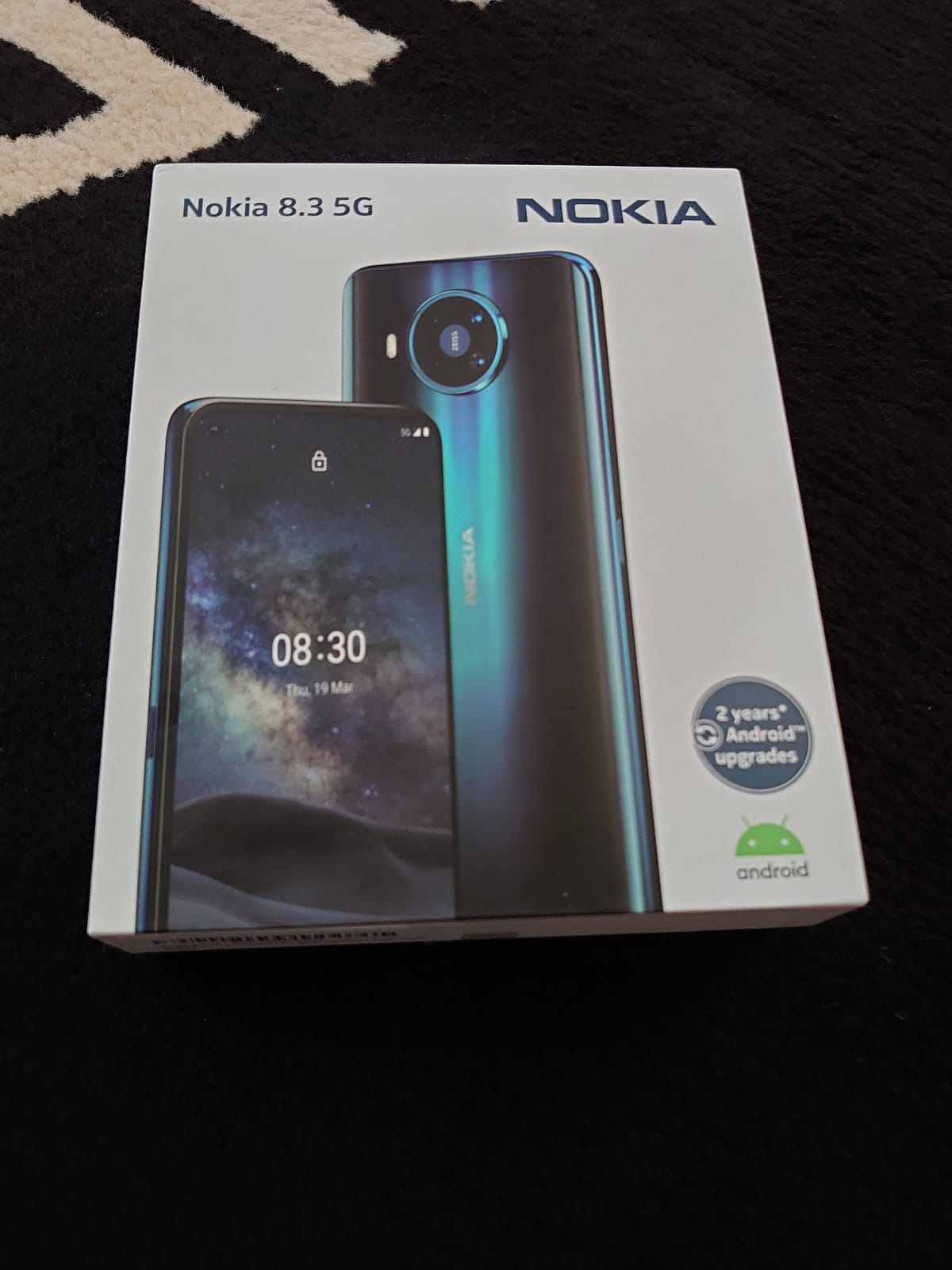 Nokia 8.3 5G | Android 10 | Unlocked Smartphone | Dual SIM | US Version | 8/128GB | 6.81-Inch Screen | 64MP Quad Camera | Polar Night customer photo 1