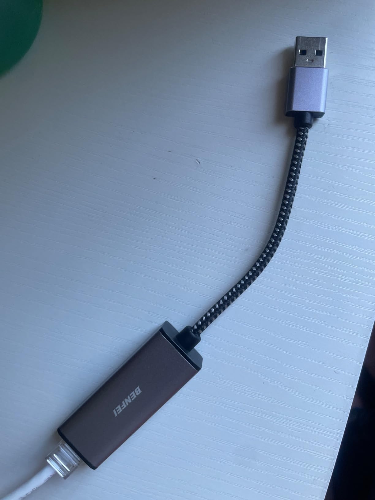 BENFEI USB 3.0 to Ethernet Adapter, USB C to RJ45 Gigabit LAN (1000Mbps) Network Adapter, Compatible with MacBook/Pro/Air, Surface Pro, Windows 11/10/8/7, Mac OS [Aluminium Shell&Nylon Cable] customer photo 1