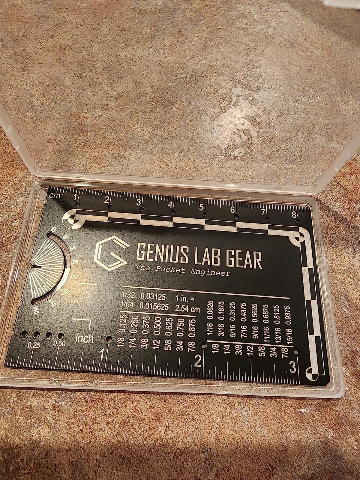 The Authentic Pocket Engineer: Small 3 Inch Metal Engineering Ruler Tool customer photo 1