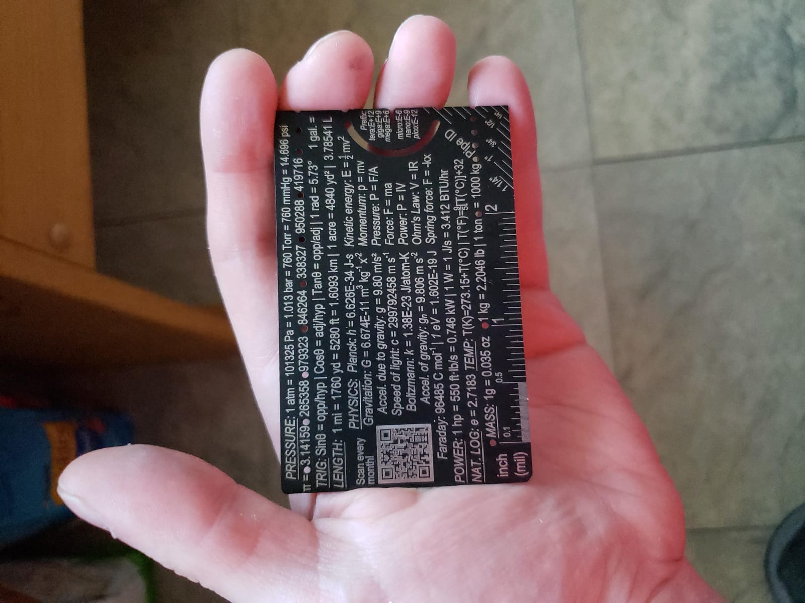 The Authentic Pocket Engineer: Small 3 Inch Metal Engineering Ruler Tool customer photo 2