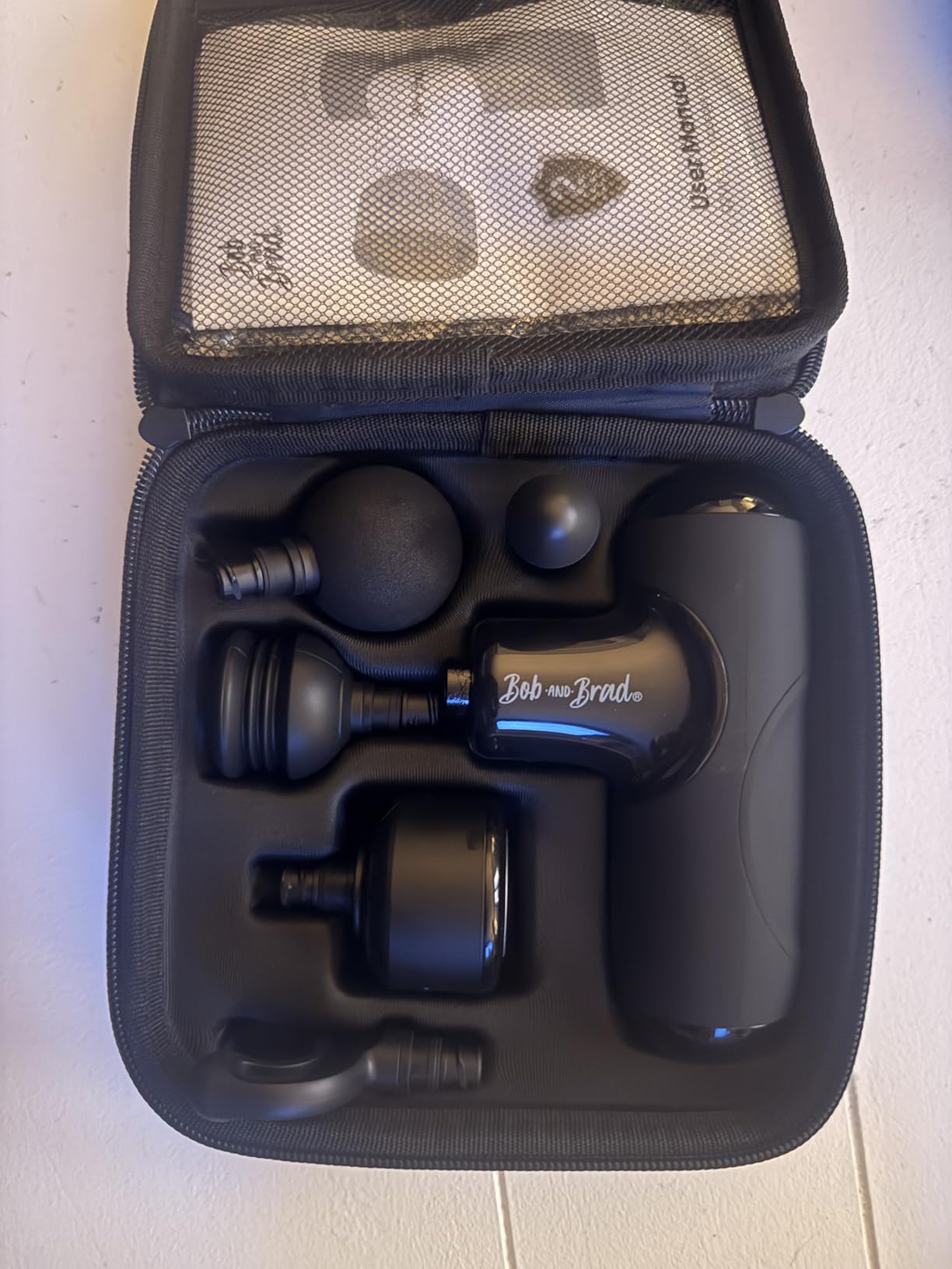 BOB AND BRAD Q2 Mini Massage Gun, Pocket-Sized Deep Tissue Massager Gun, Portable Percussion Muscle Massager Gun, Ultra Small & Quiet Muscle Massage Gun for Muscle Recovery with Carry Case customer photo 1