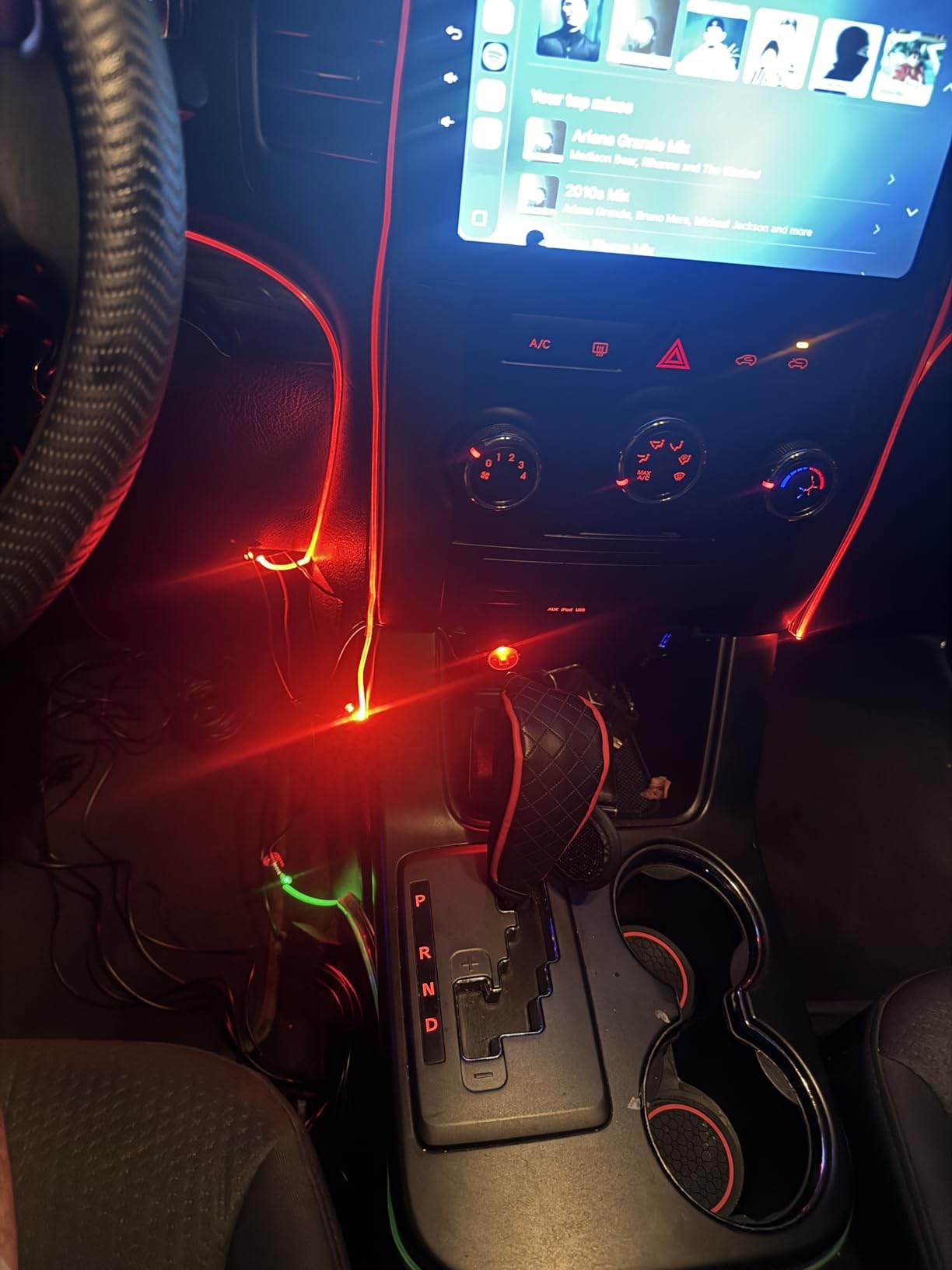 MAODANER Car LED Interior Strip Light, 16 Million Colors 5 in 1 with 236 inches Fiber Optic, Multicolor RGB Sound Active Automobile Atmosphere Ambient Lighting Kit - Wireless Bluetooth APP Control customer photo 1