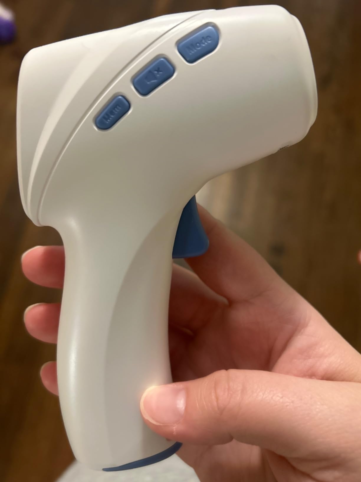 Forehead Thermometer for Adults and Kids, Non Contact, Fast Accurate Result | 3-Color Fever Alarm, 35 Memory Recalls, 1s Result, 2-in-1 Mode, Silent Mode, Large & Clear Backlit Display, FSA Eligible customer photo 1