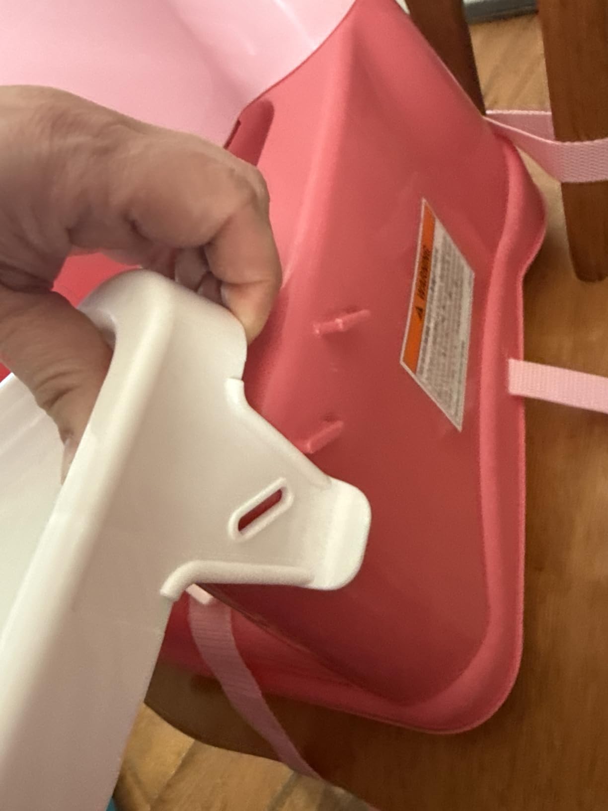 Safety 1st Easy Care Swing Tray Feeding Booster, Coral Crush, One Size customer photo 2