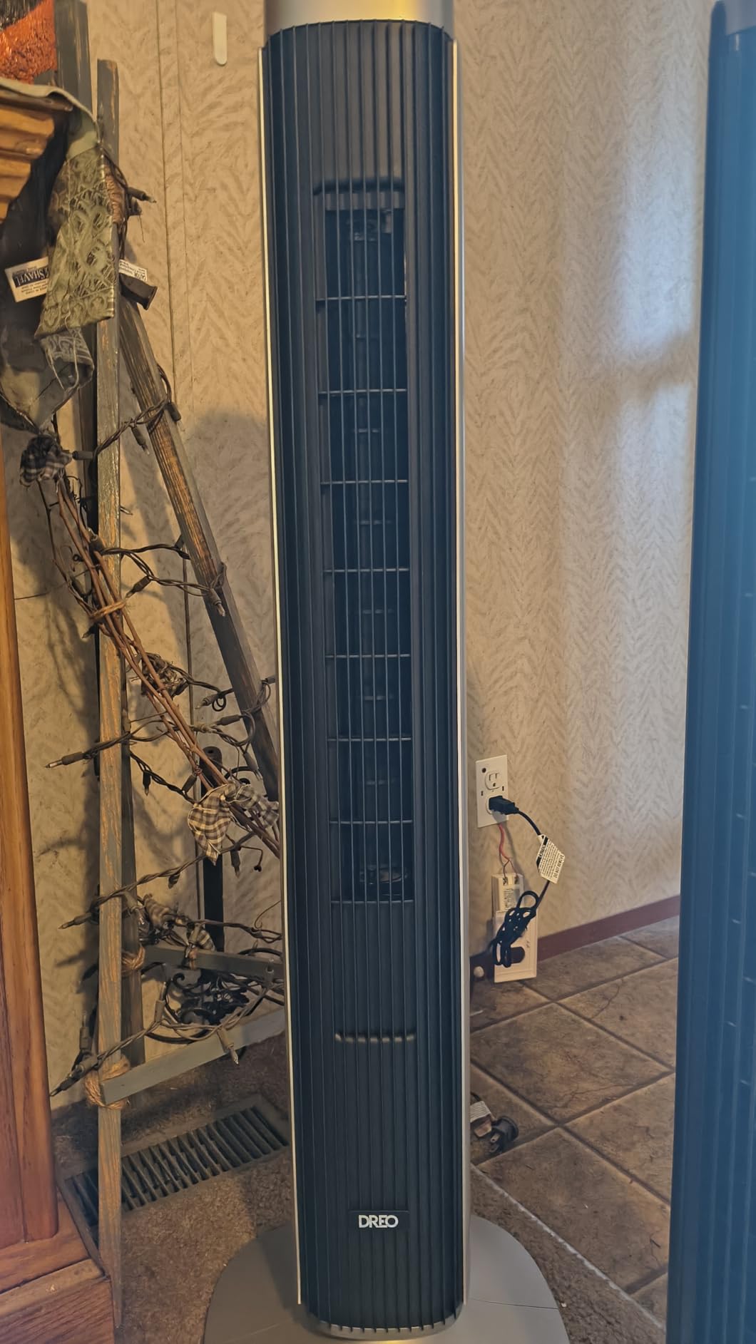 DREO Tower Fan for Bedroom, 90° Oscillating Fans that Blow Cold Air, 26 ft/s Powerful Airflow, 28dB Quiet Fan, 5 Speeds, 4 Cooling Modes, 12H Timer, 40